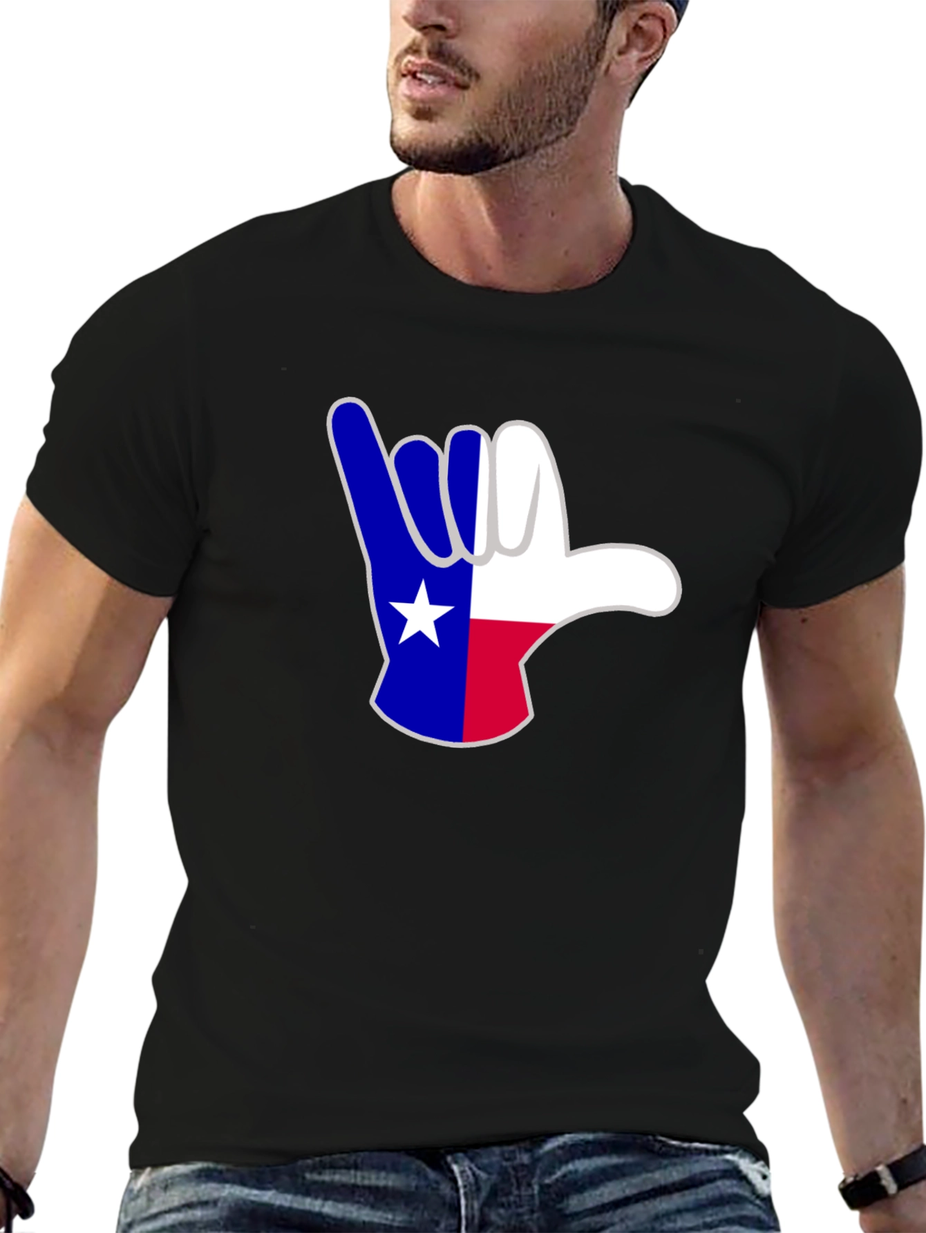 Texas Shaka Hand Sign T-Shirt