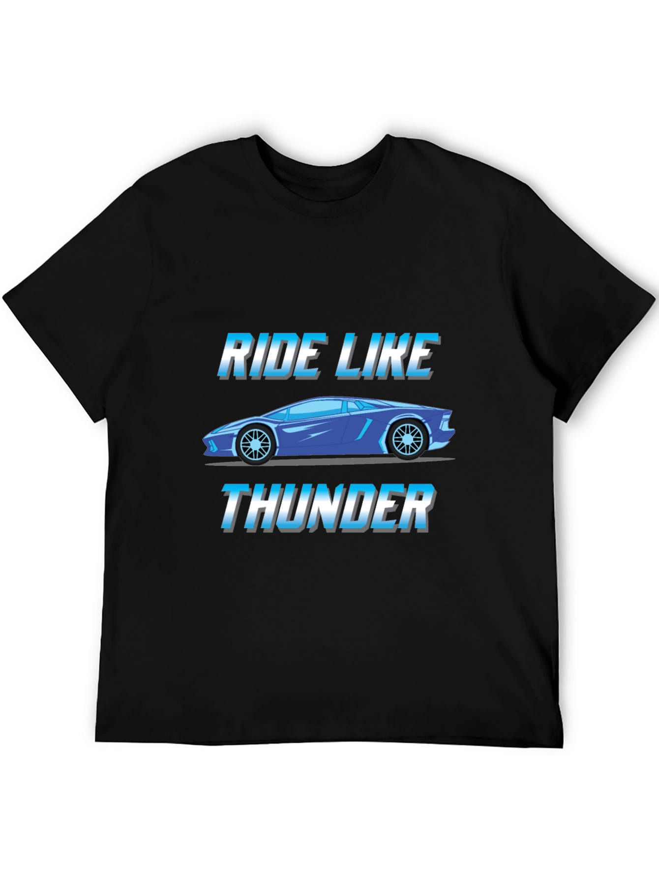 Ride Like Thunder Graphic Tee - Black