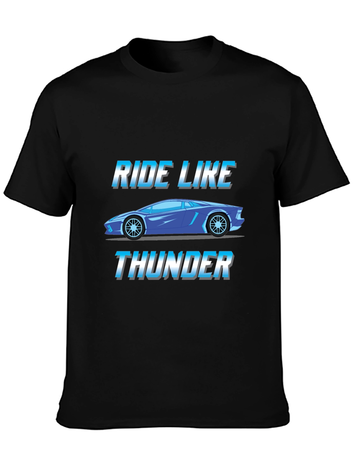 Ride Like Thunder Graphic Tee - Black