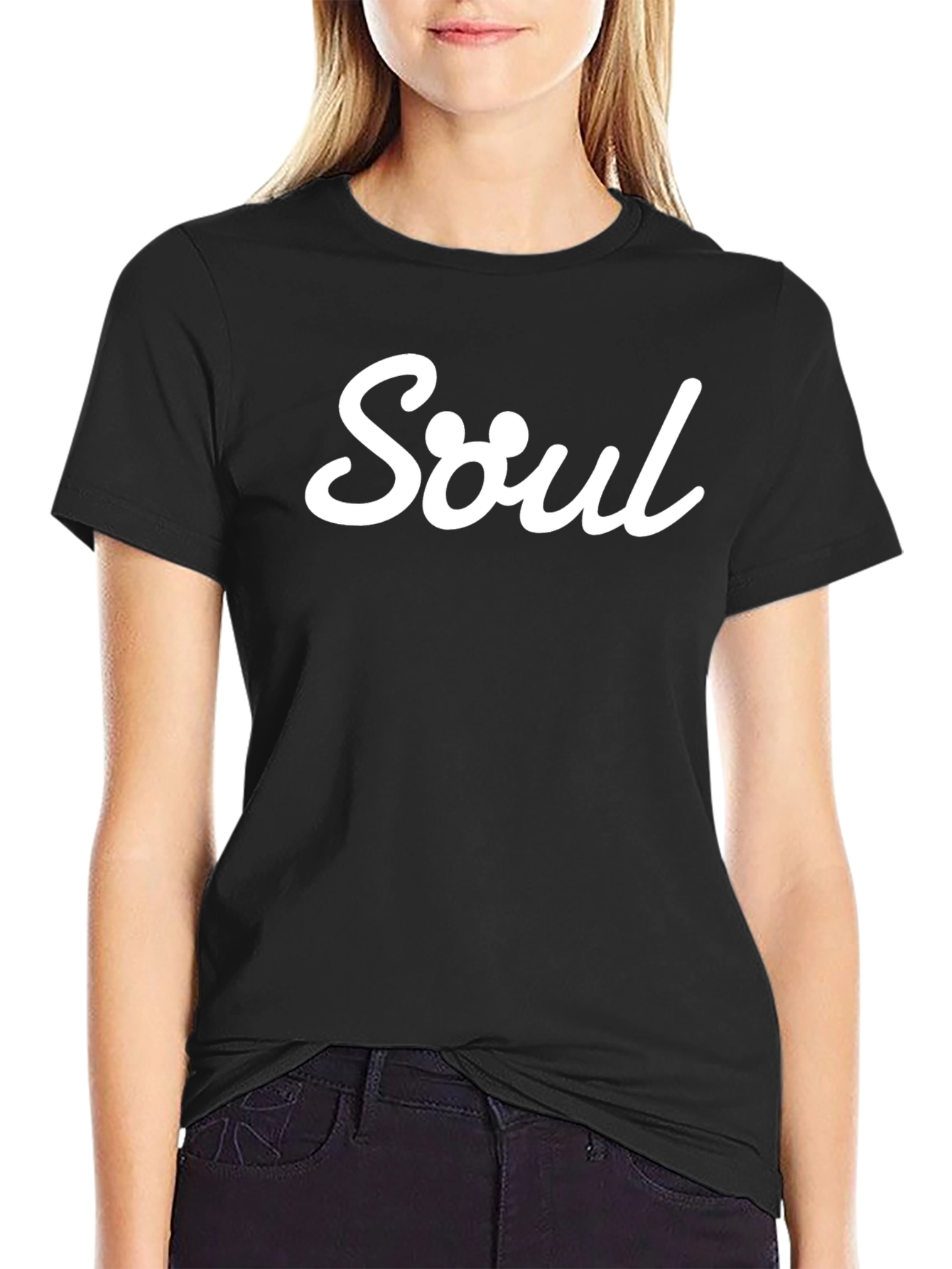 Soul Graphic Print Black T-Shirt
