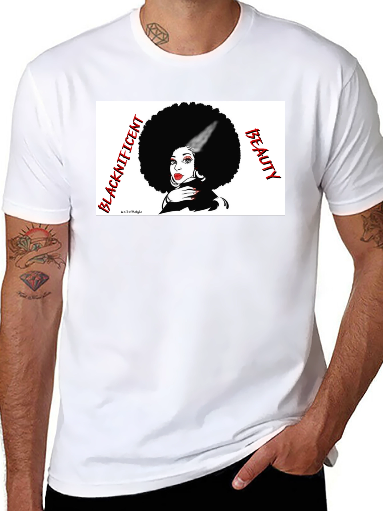 Blacknificent Beauty T-Shirt - Afro Queen Tee