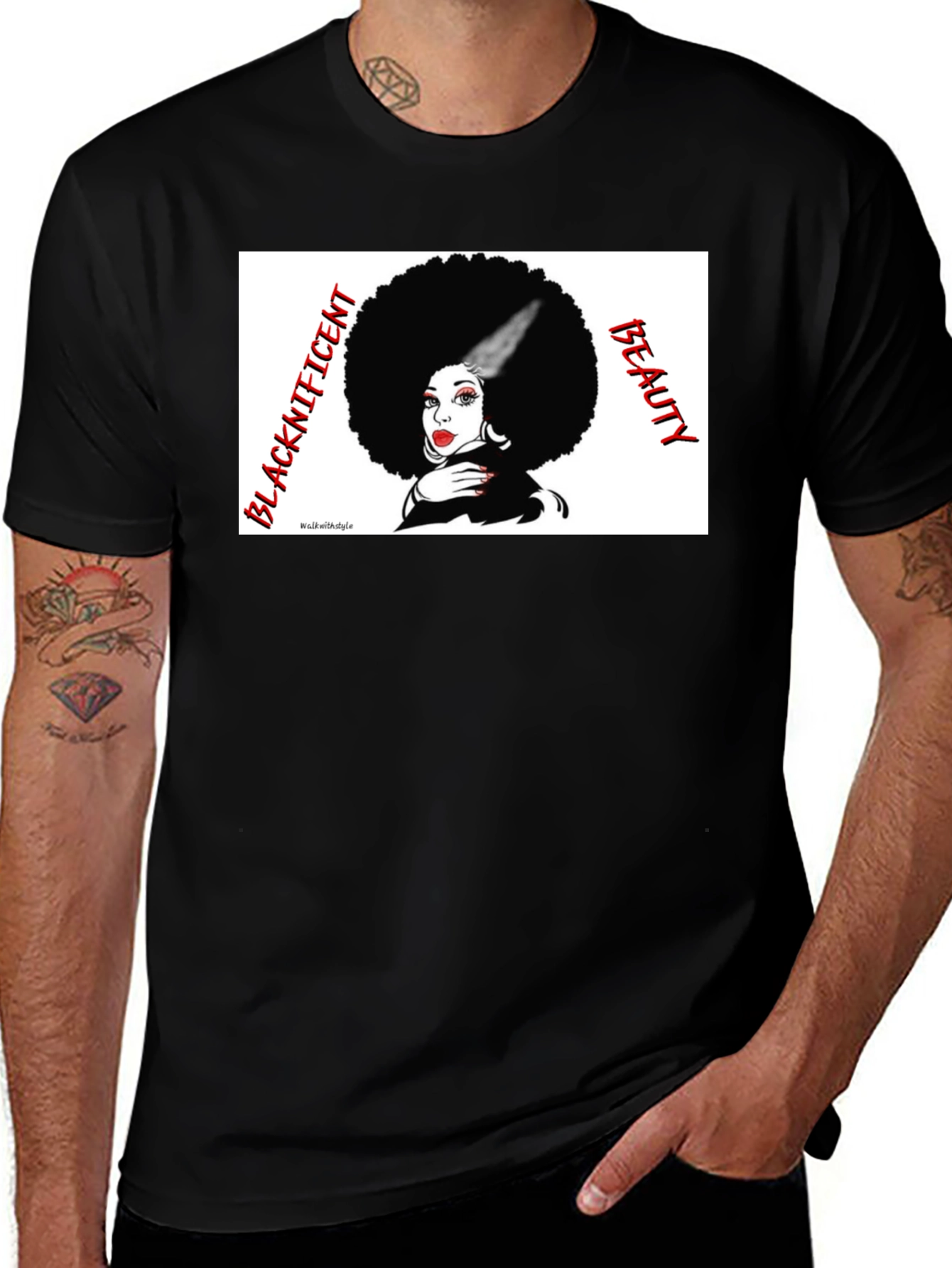 Blacknificent Beauty T-Shirt - Afro Queen Tee