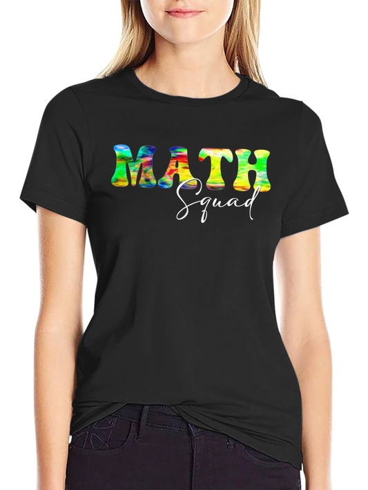 Math Squad Tie Dye Graphic T-Shirt