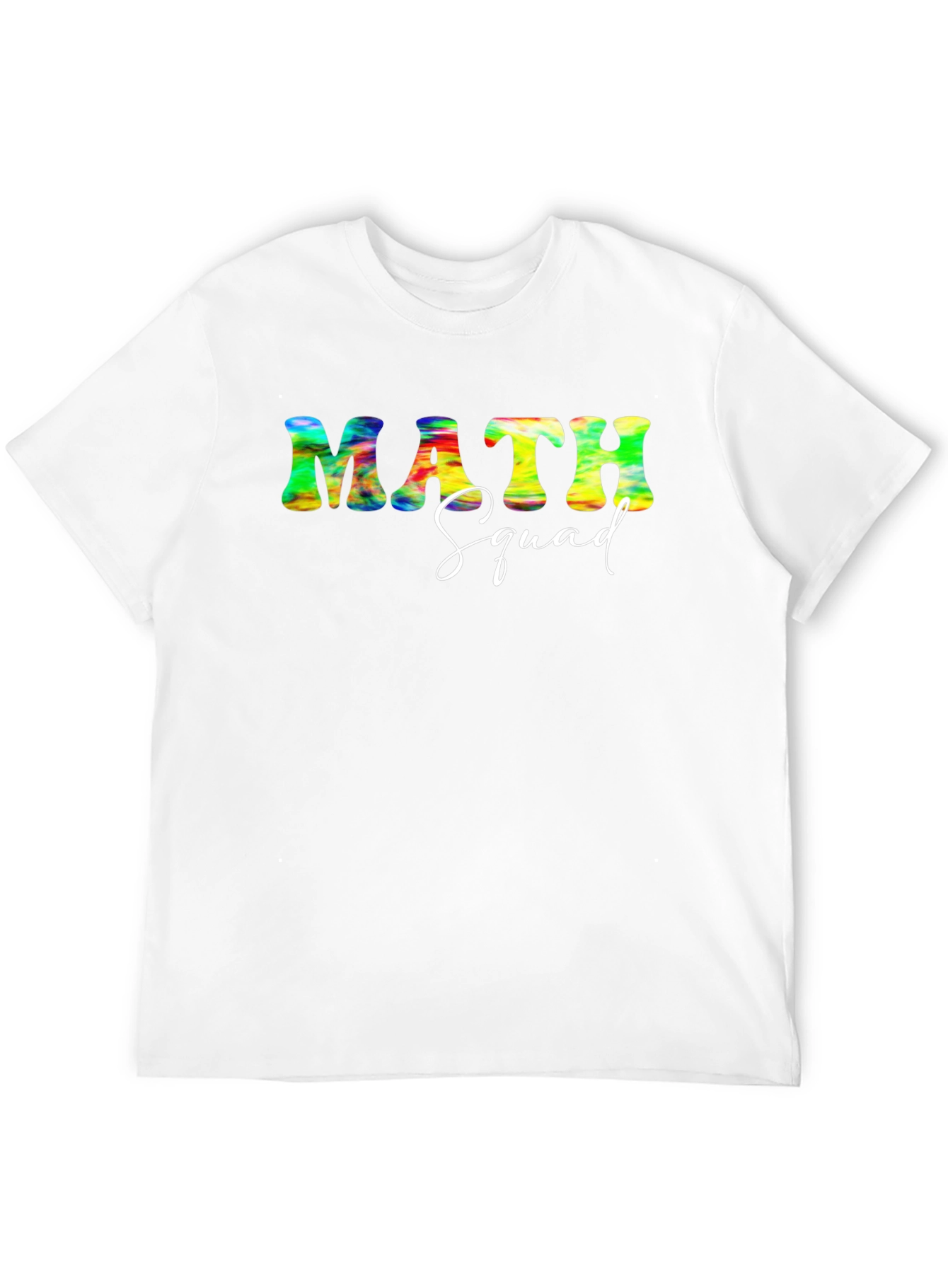 Math Squad Tie Dye Graphic T-Shirt