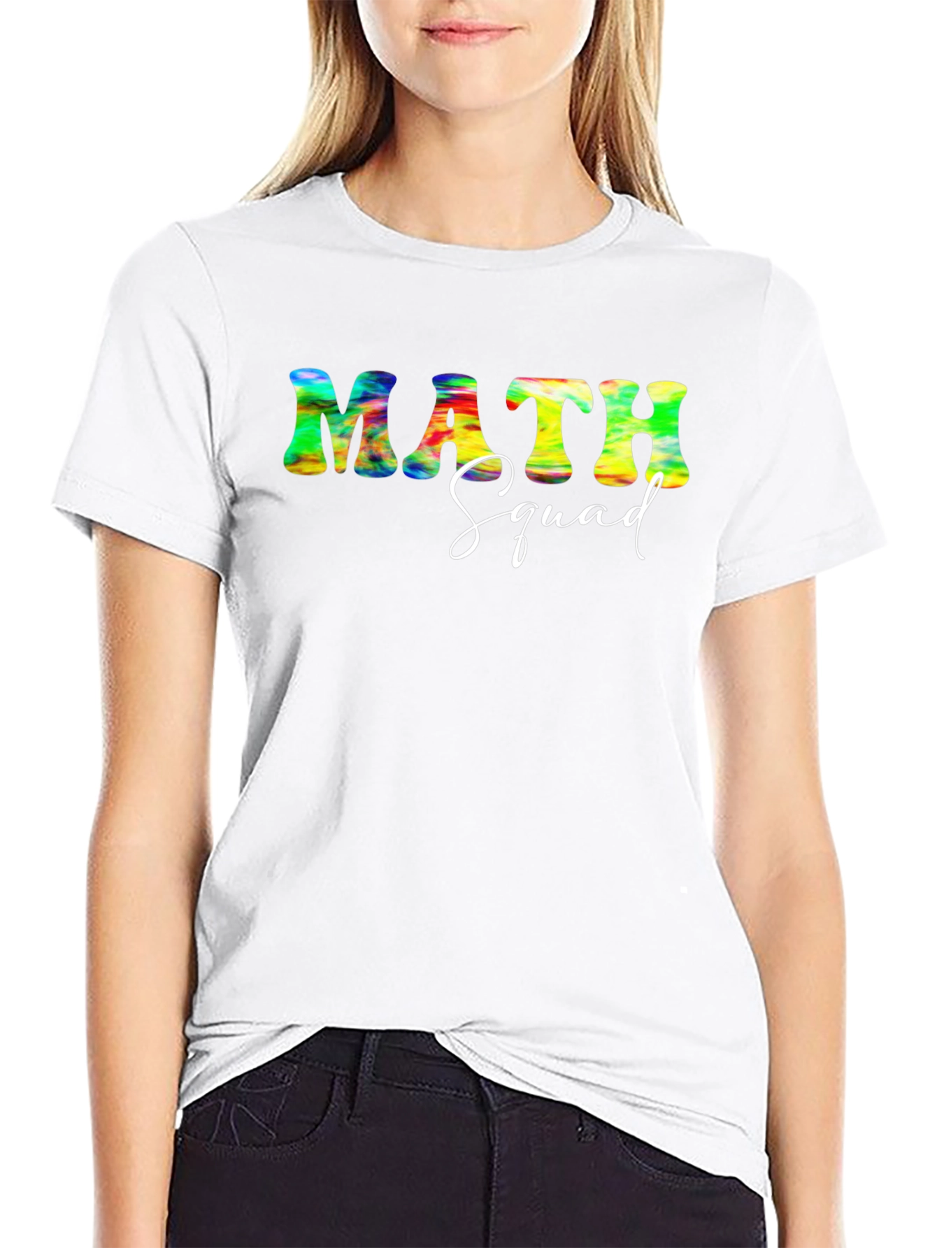 Math Squad Tie Dye Graphic T-Shirt