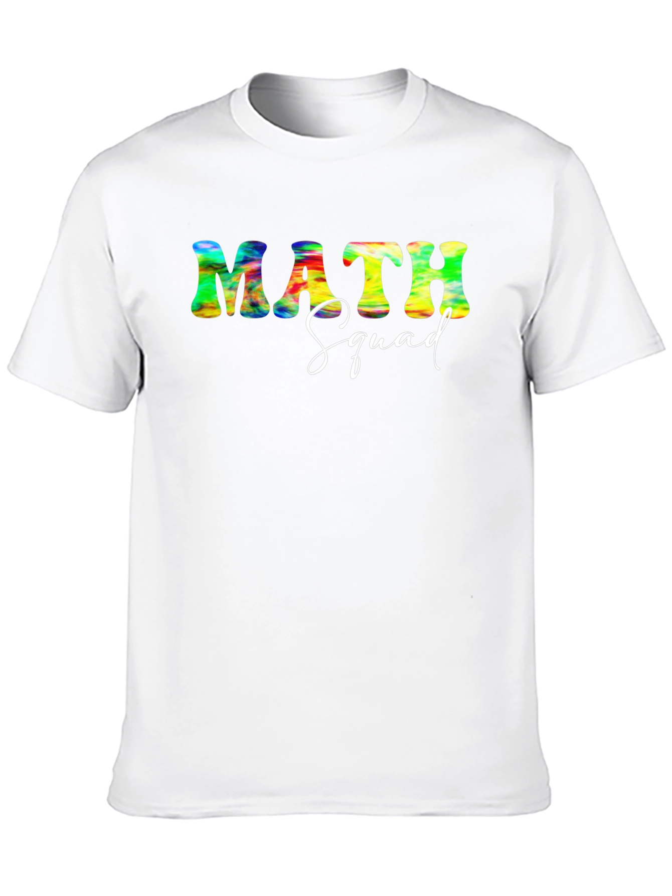 Math Squad Tie Dye Graphic T-Shirt