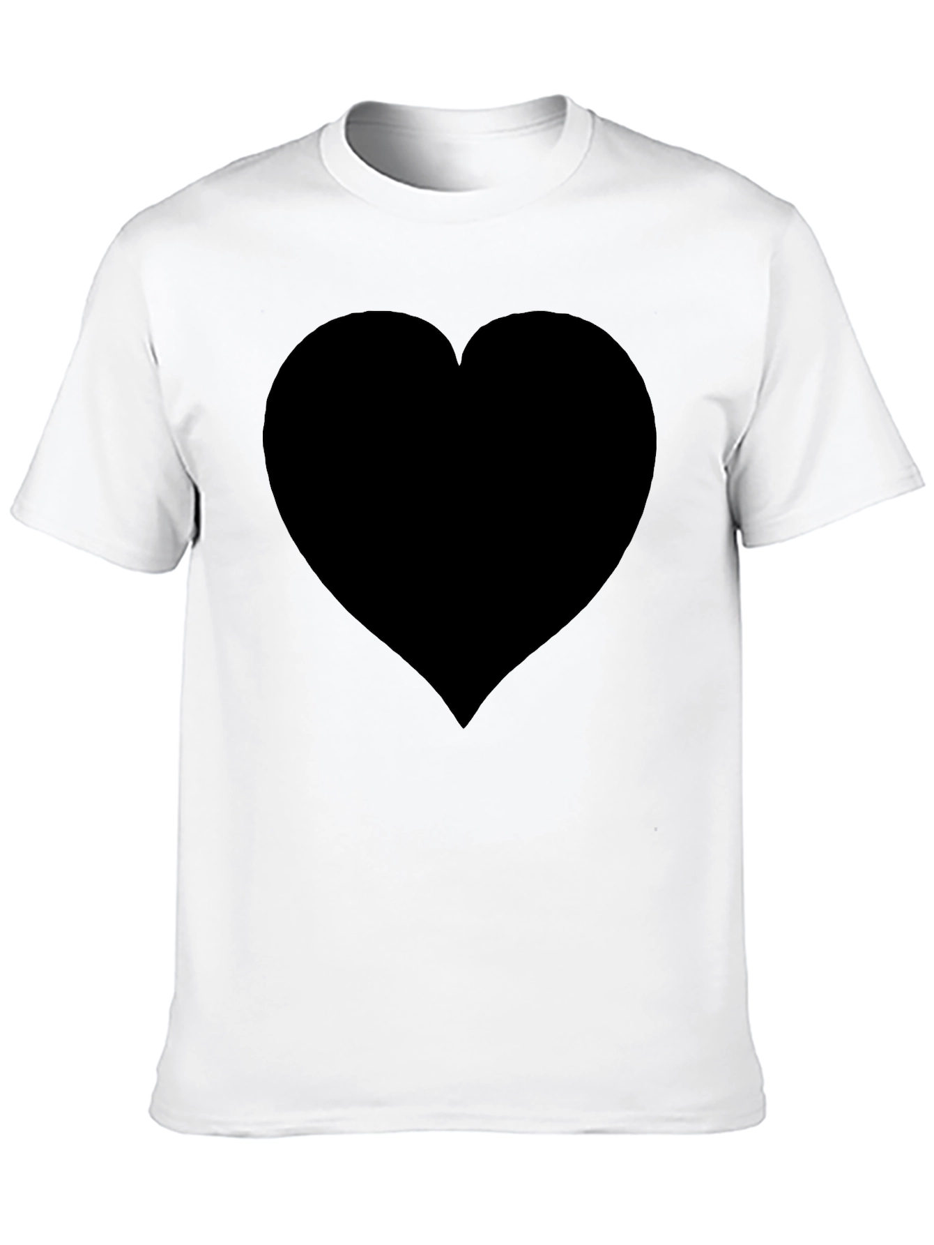 Black Heart Graphic Tee - Stylish & Modern Fit