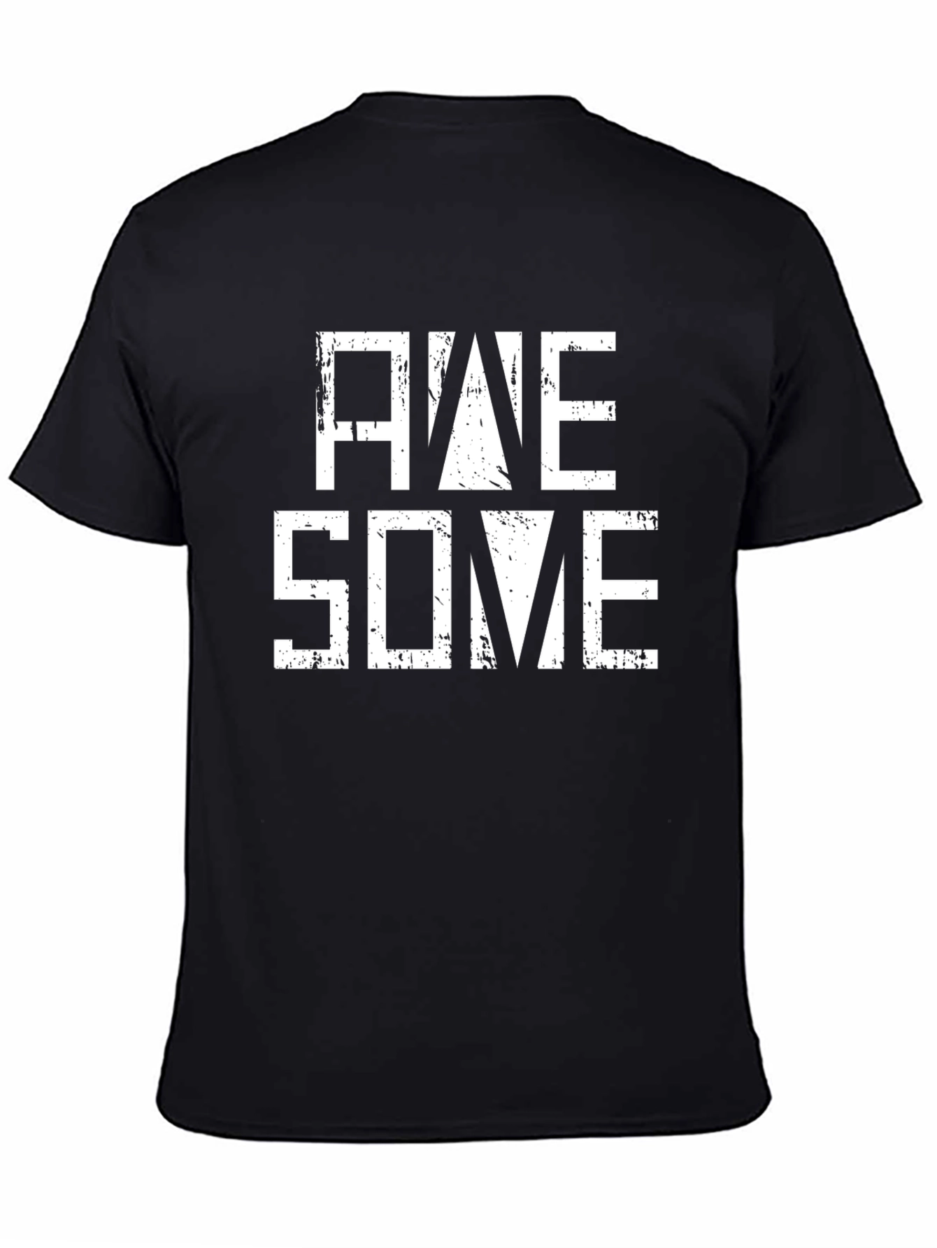 Awesome Graphic Print Mens Black T-Shirt