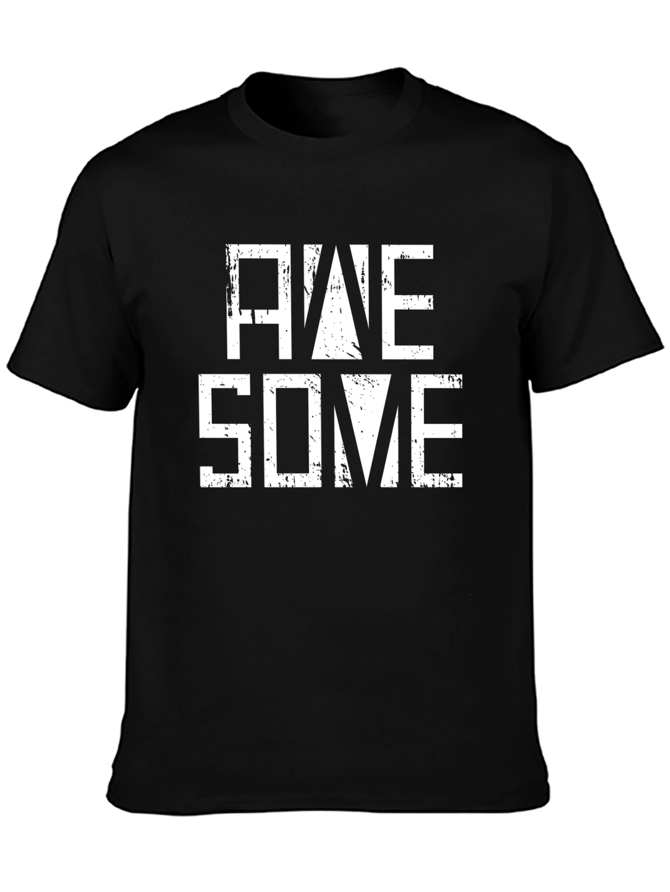 Awesome Graphic Print Mens Black T-Shirt