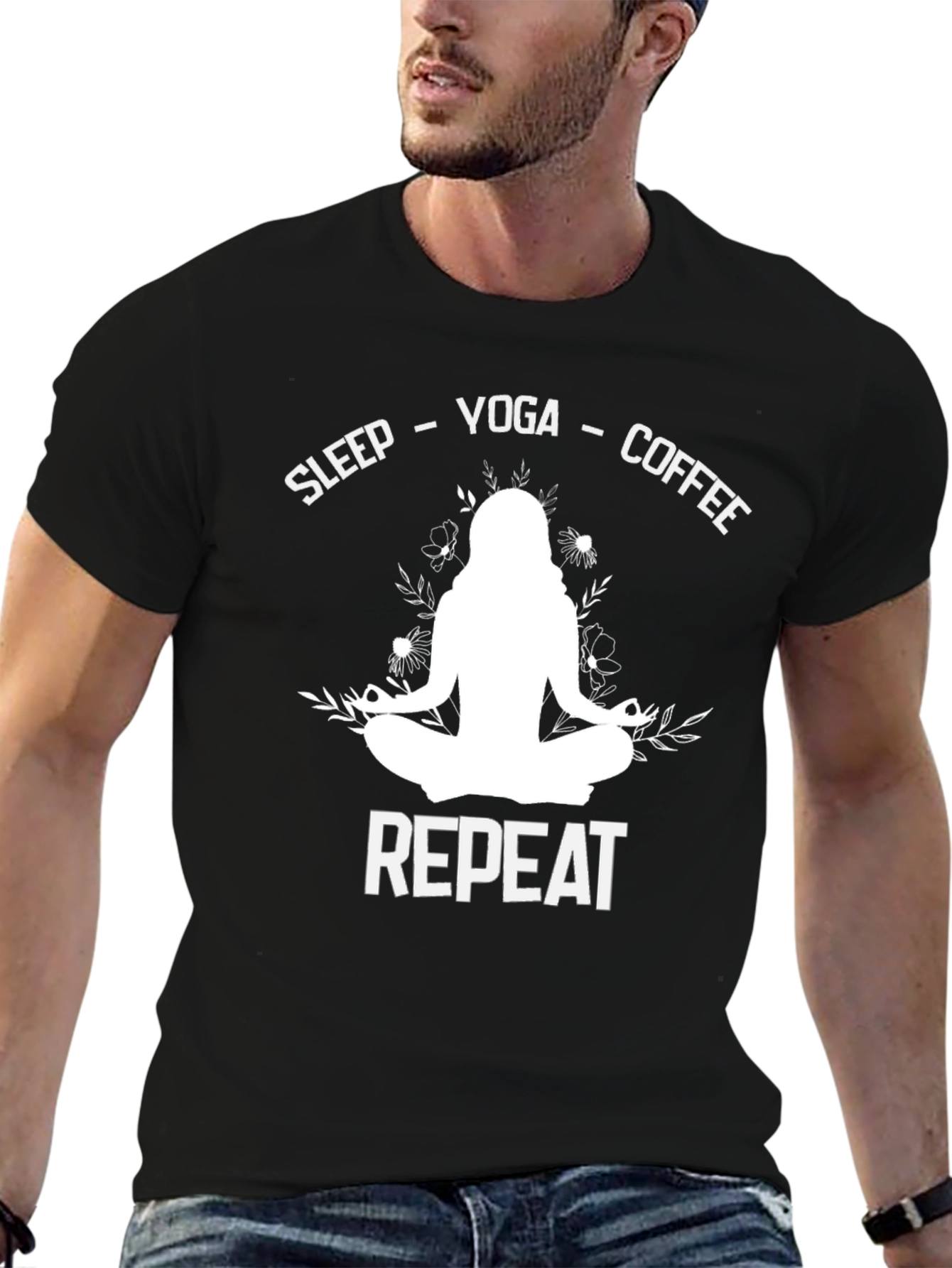 Sleep Yoga Coffee Repeat T-Shirt