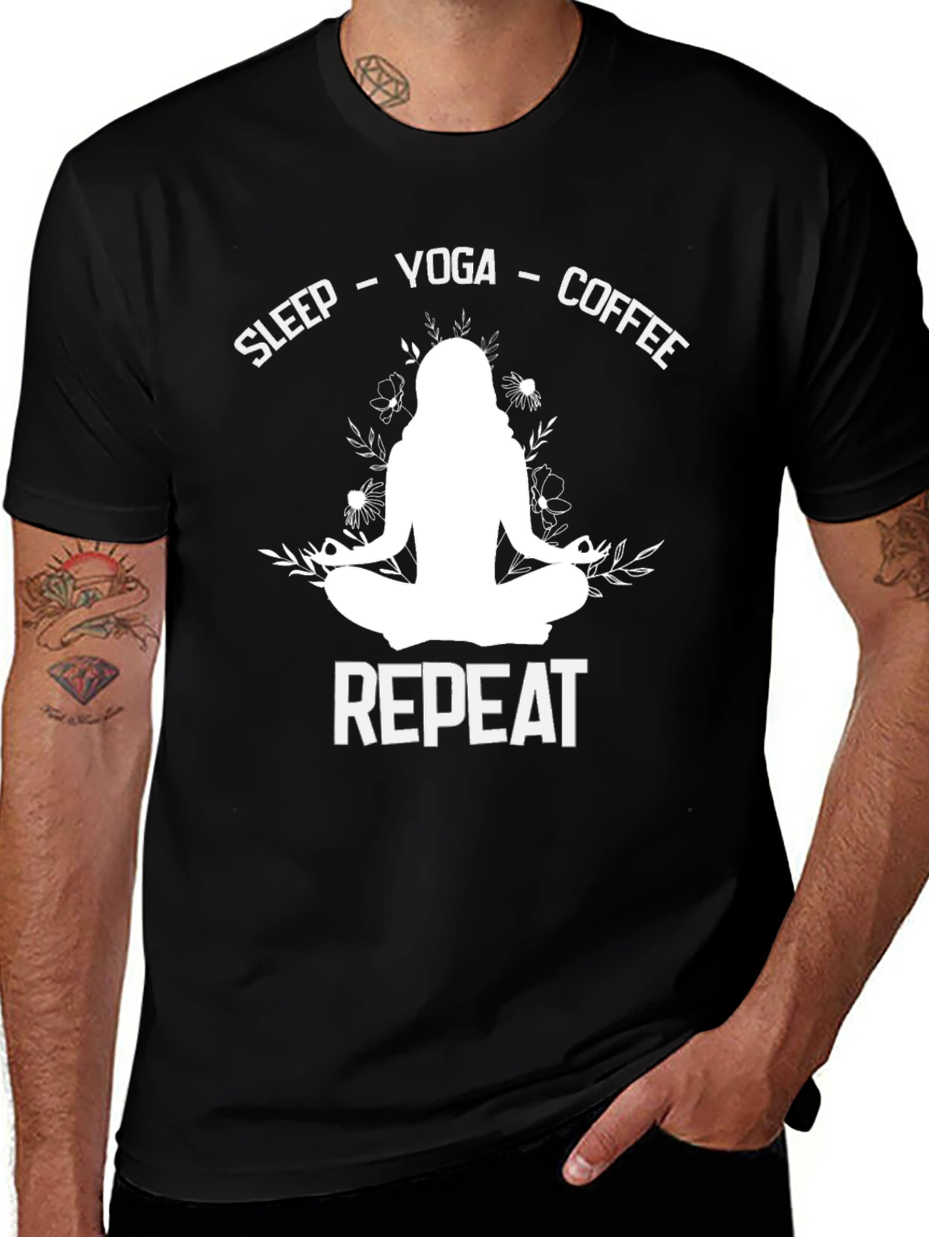 Sleep Yoga Coffee Repeat T-Shirt