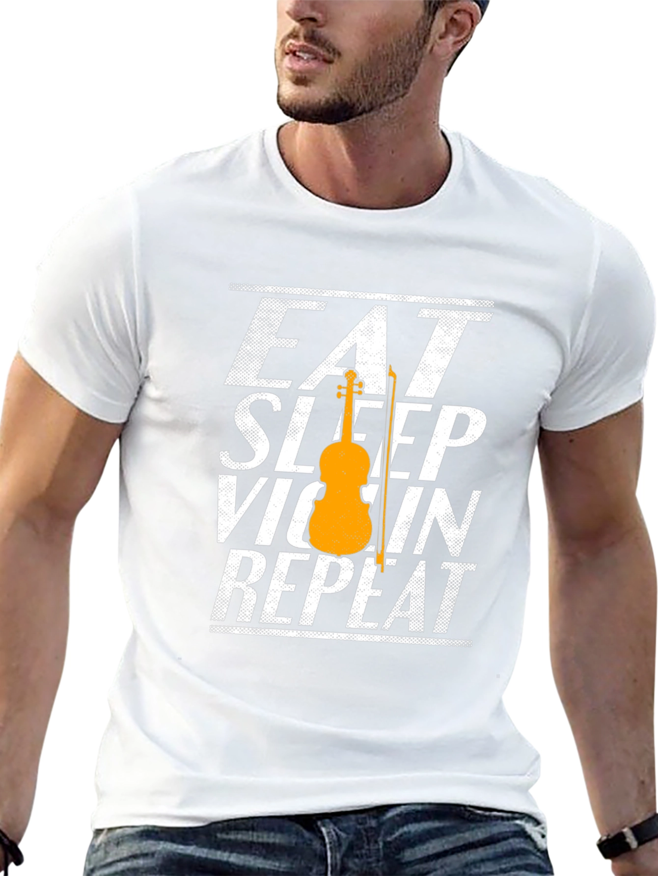 Eat Sleep Violin Repeat T-Shirt Music Lover Tee