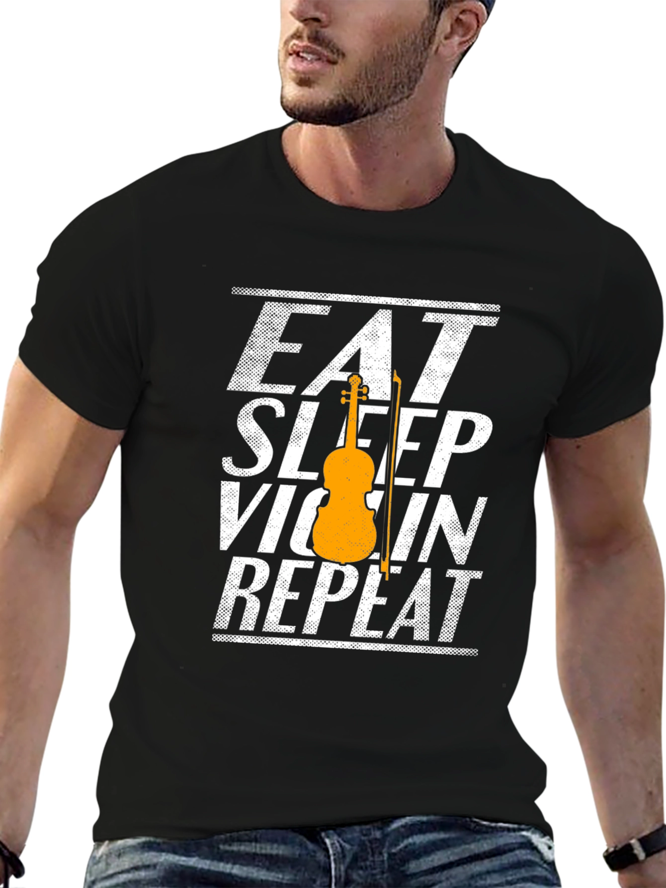 Eat Sleep Violin Repeat T-Shirt Music Lover Tee