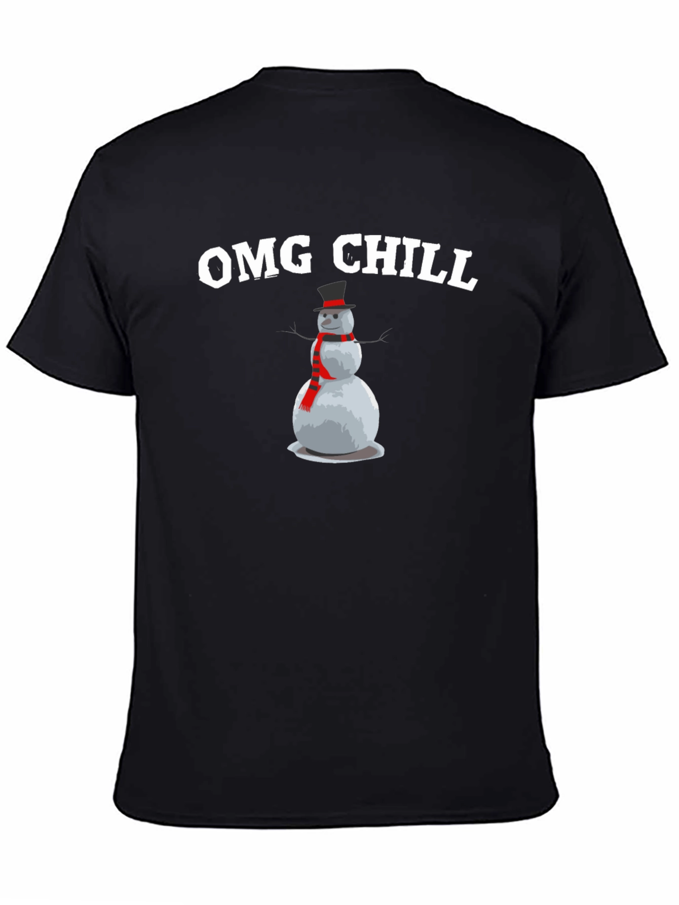 OMG Chill Snowman Graphic T-Shirt