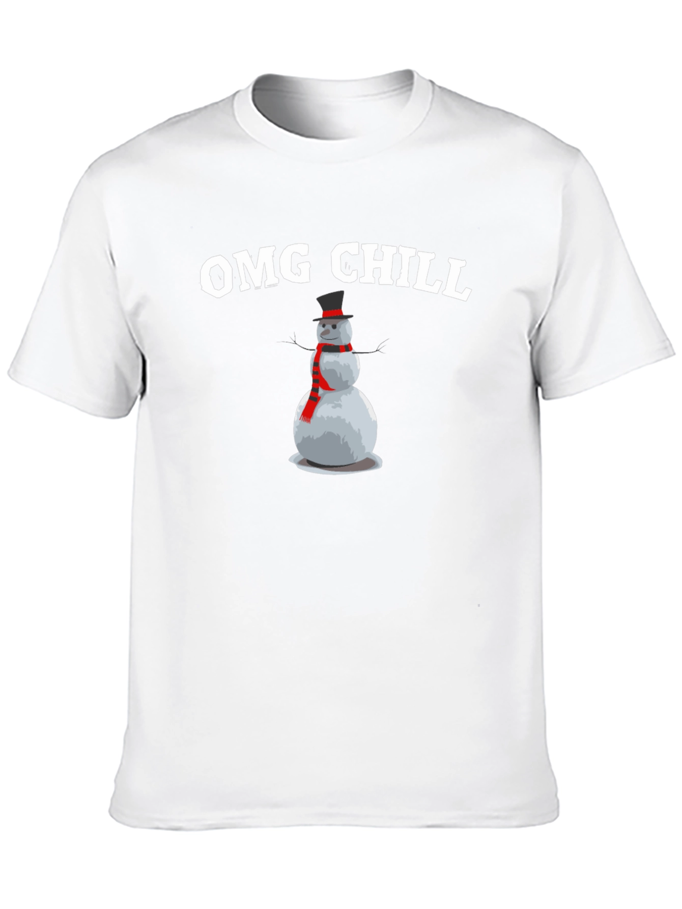 OMG Chill Snowman Graphic T-Shirt