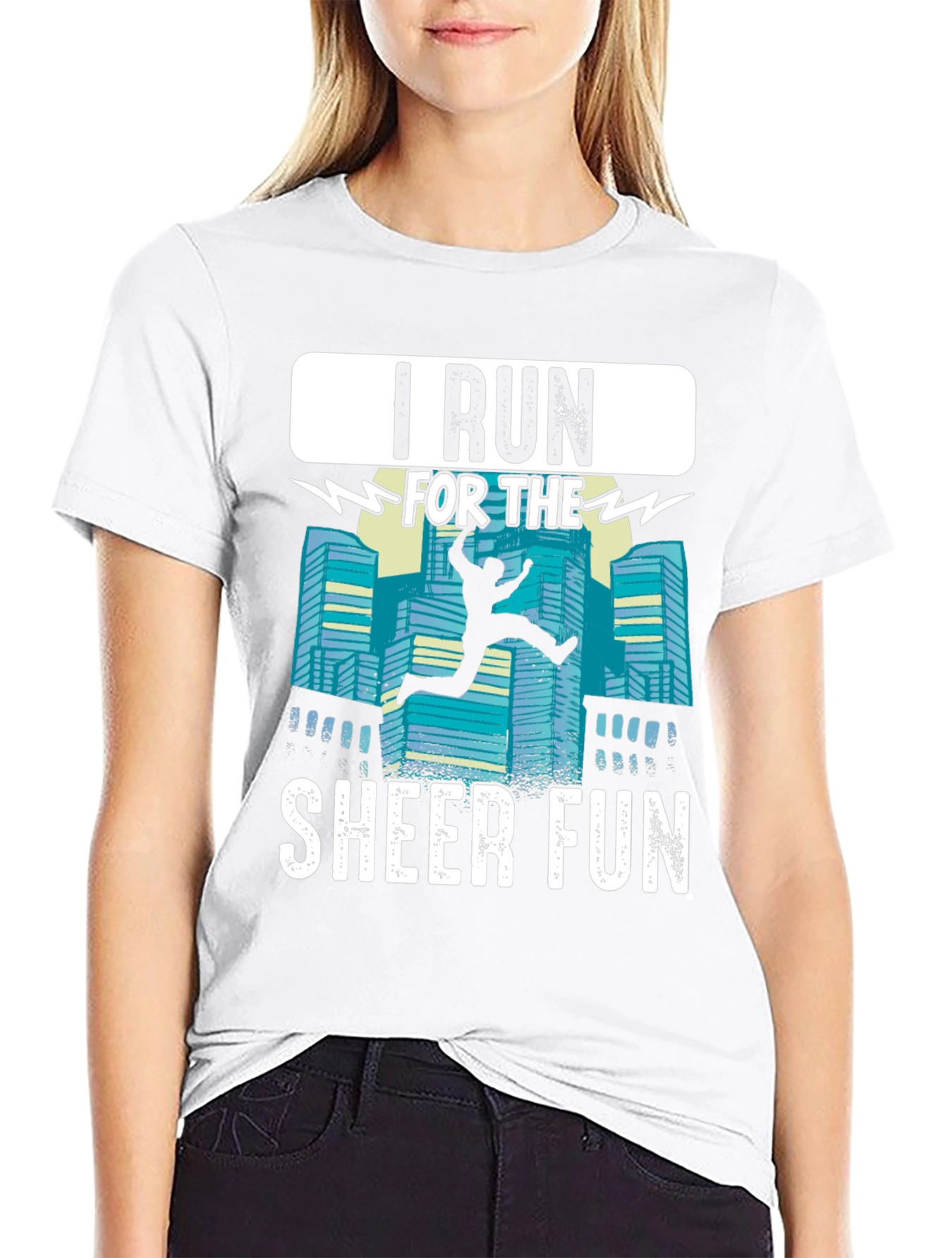 I Run For The Sheer Fun Graphic Tee