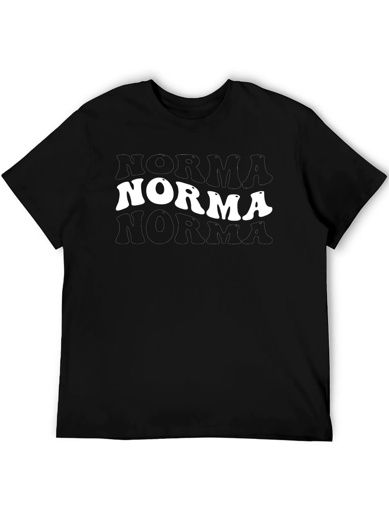 Norma Retro Style T-Shirt Black Tee