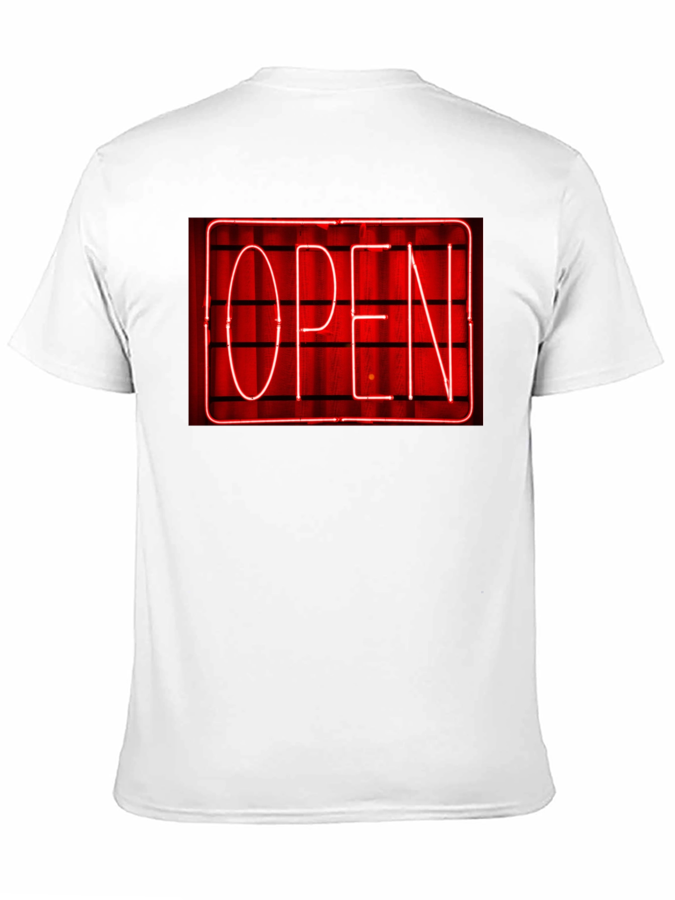 Neon Open Sign Graphic T-Shirt