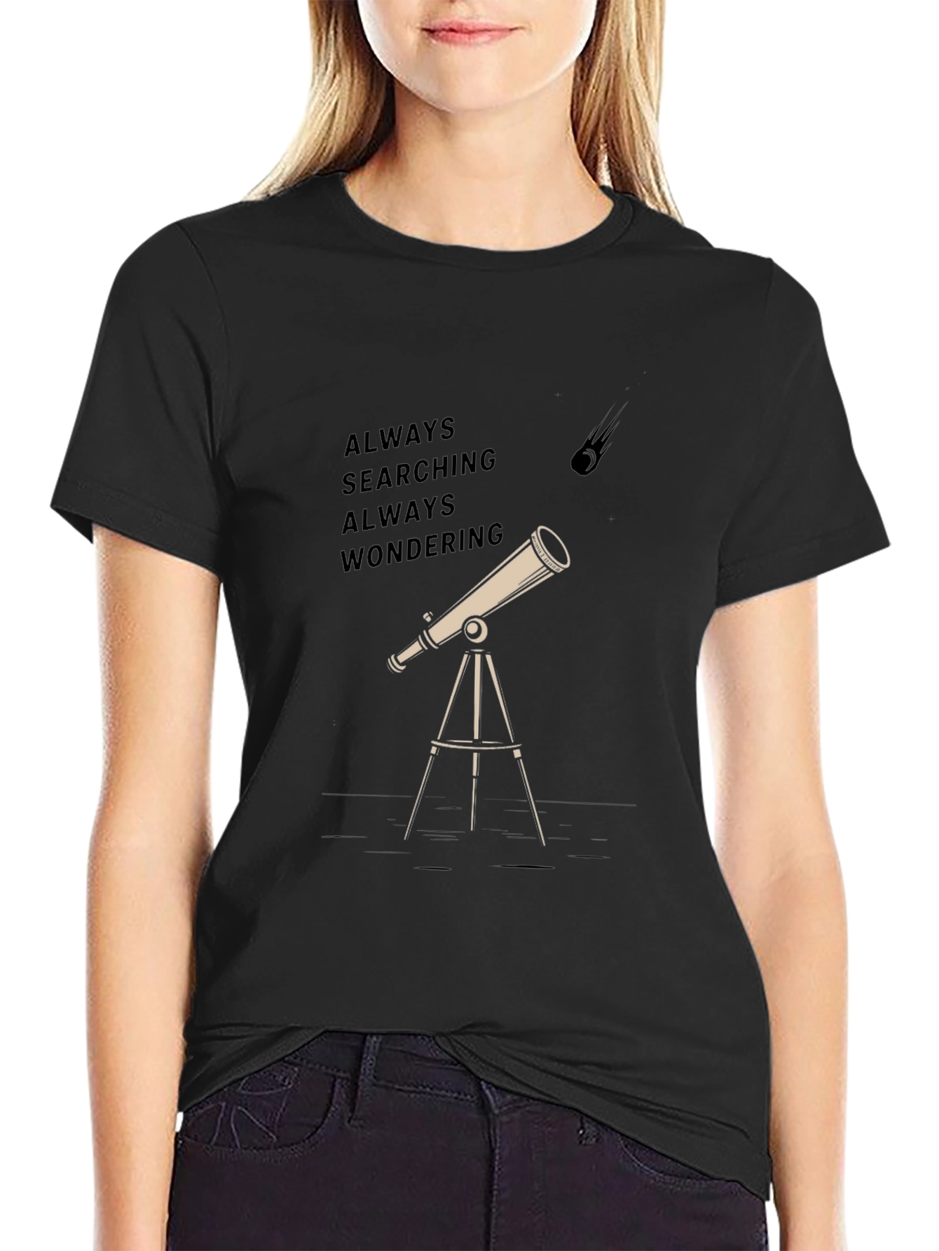 Always Searching T-Shirt - Telescope Graphic Tee