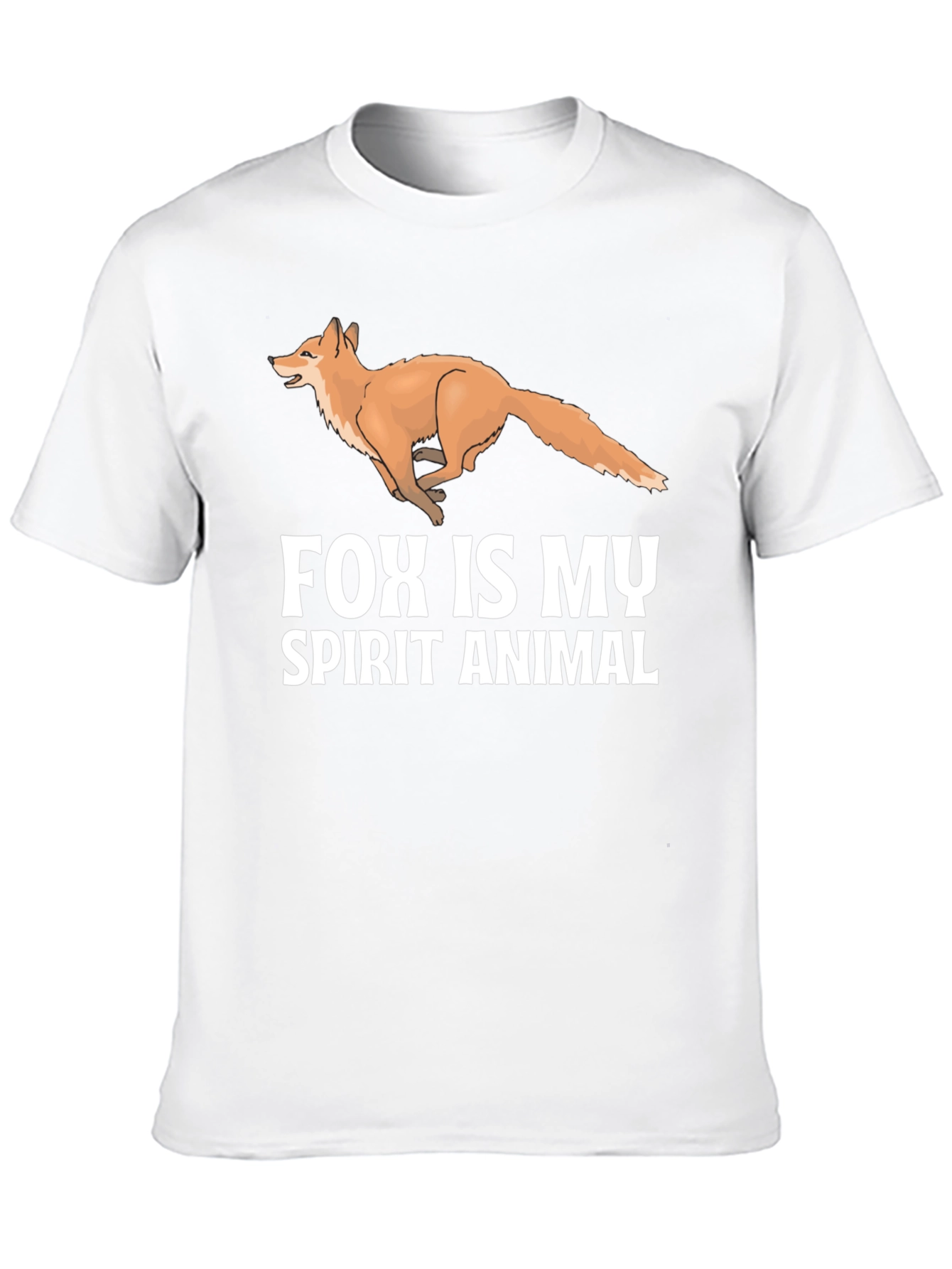 Fox Spirit Animal Black T-Shirt