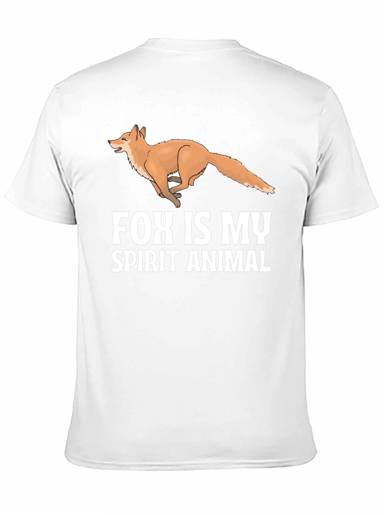 Fox Spirit Animal Black T-Shirt
