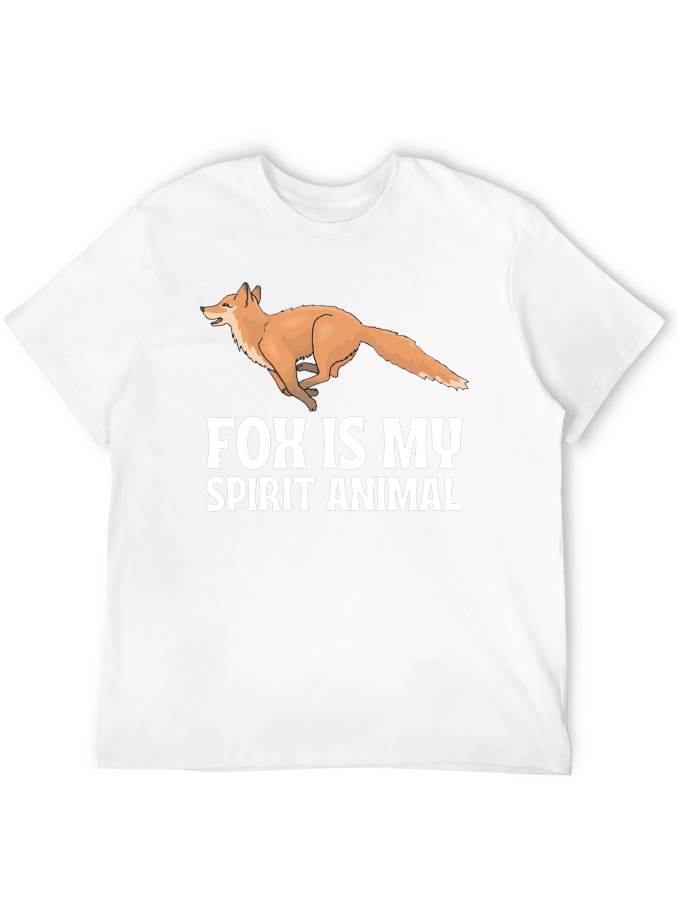Fox Spirit Animal Black T-Shirt