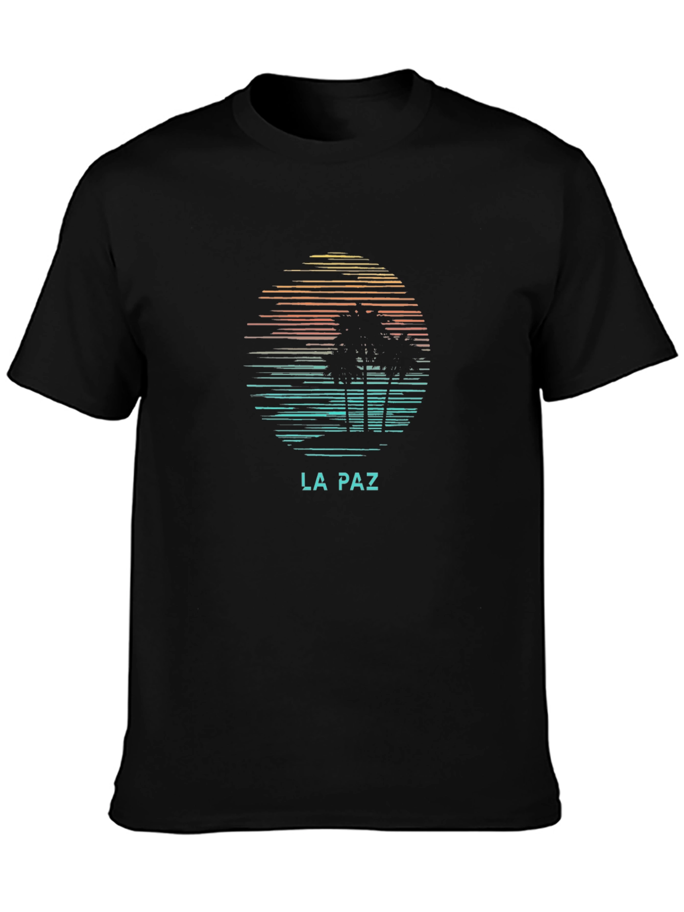 La Paz Graphic Tee - Retro Palm Tree T-Shirt