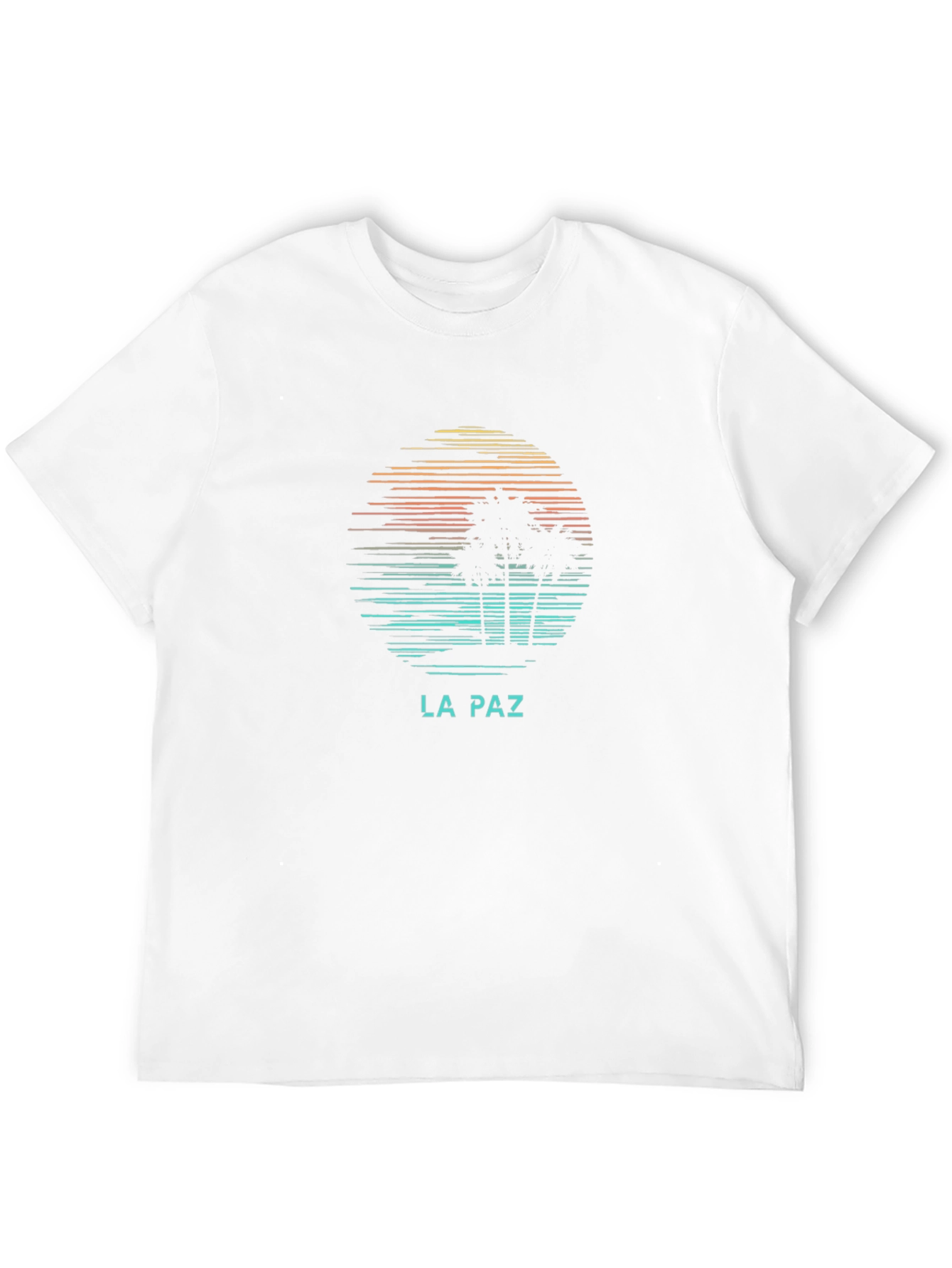 La Paz Graphic Tee - Retro Palm Tree T-Shirt