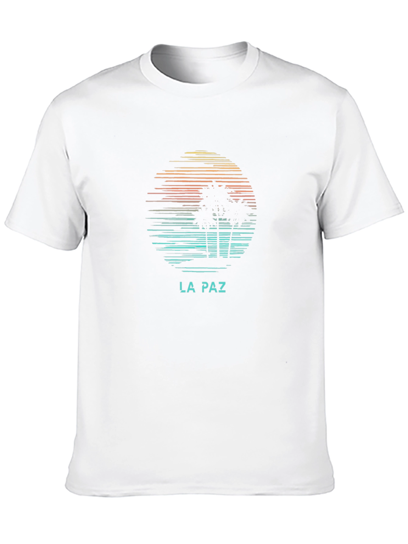 La Paz Graphic Tee - Retro Palm Tree T-Shirt