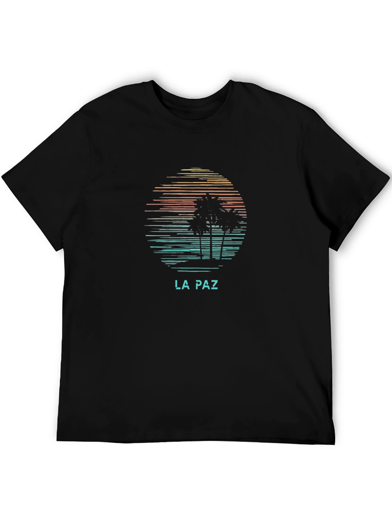 La Paz Graphic Tee - Retro Palm Tree T-Shirt