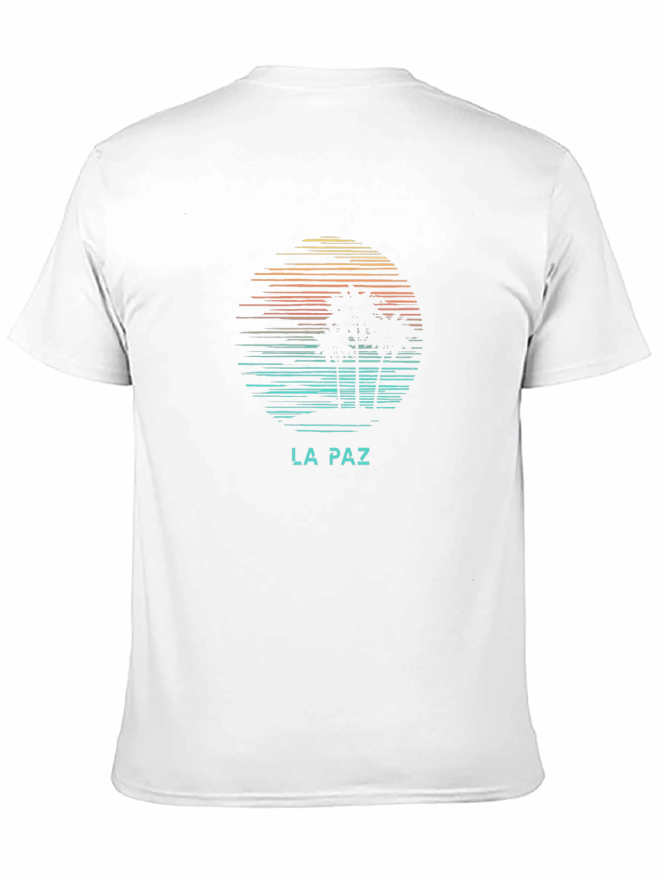 La Paz Graphic Tee - Retro Palm Tree T-Shirt