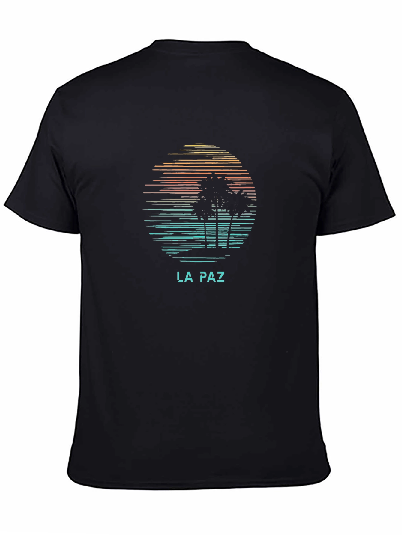 La Paz Graphic Tee - Retro Palm Tree T-Shirt