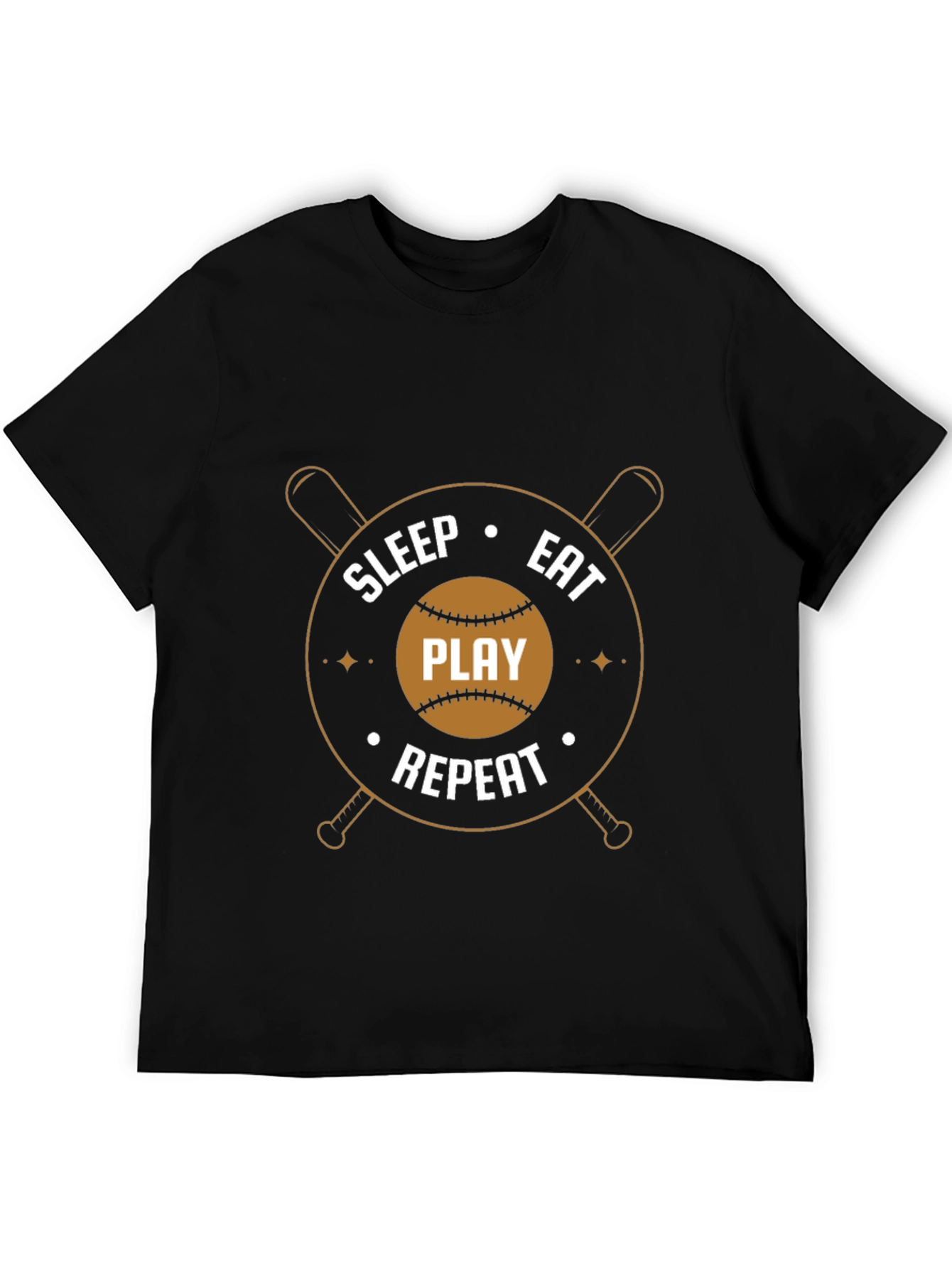 Sleep Eat Play Repeat Baseball T-Shirt