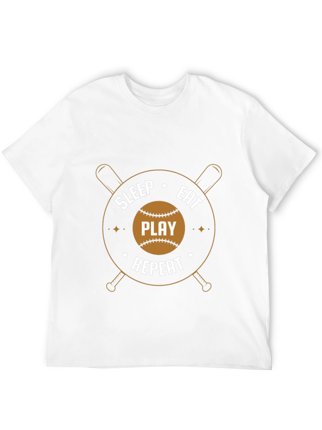 Sleep Eat Play Repeat Baseball T-Shirt