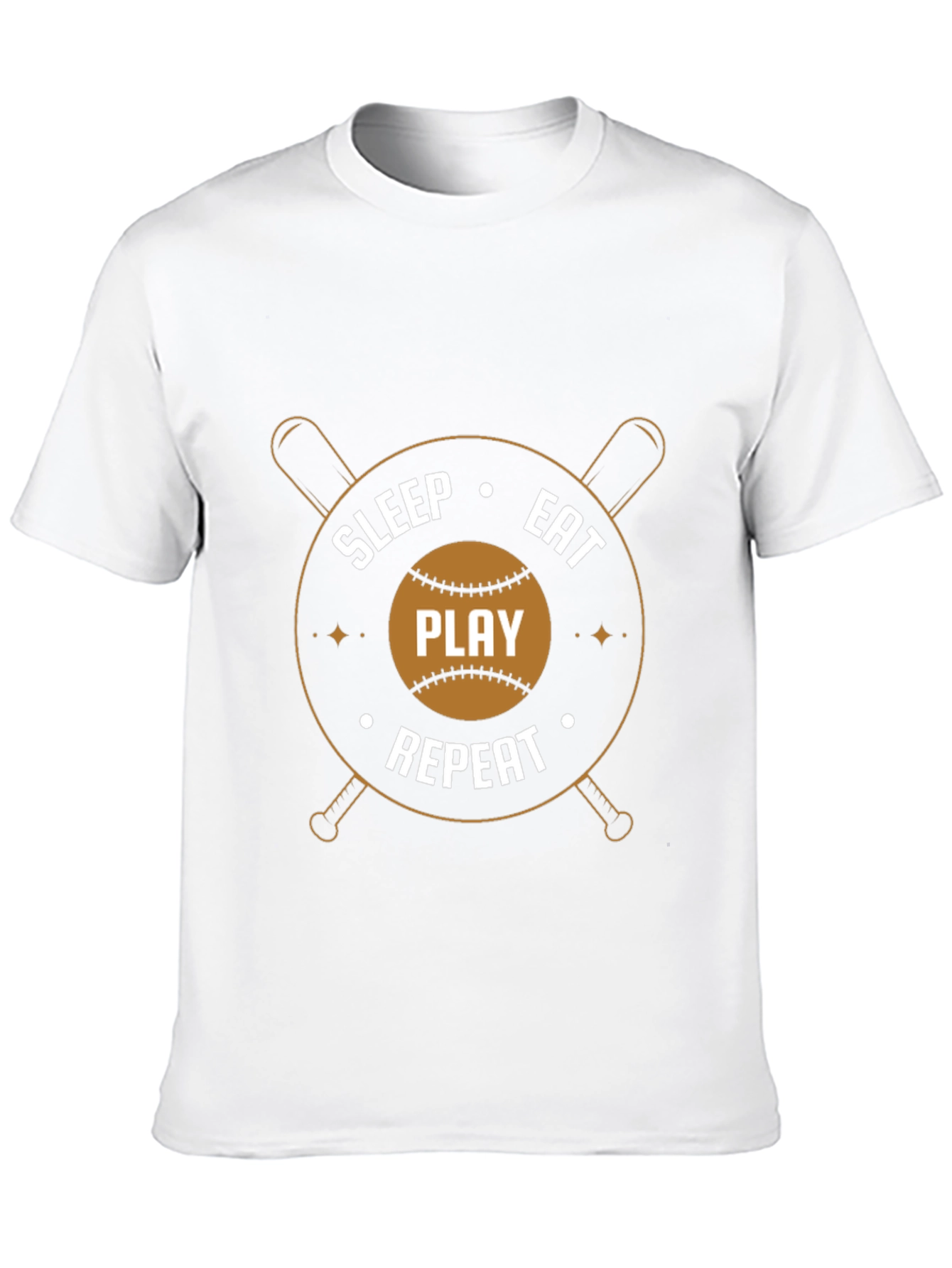Sleep Eat Play Repeat Baseball T-Shirt
