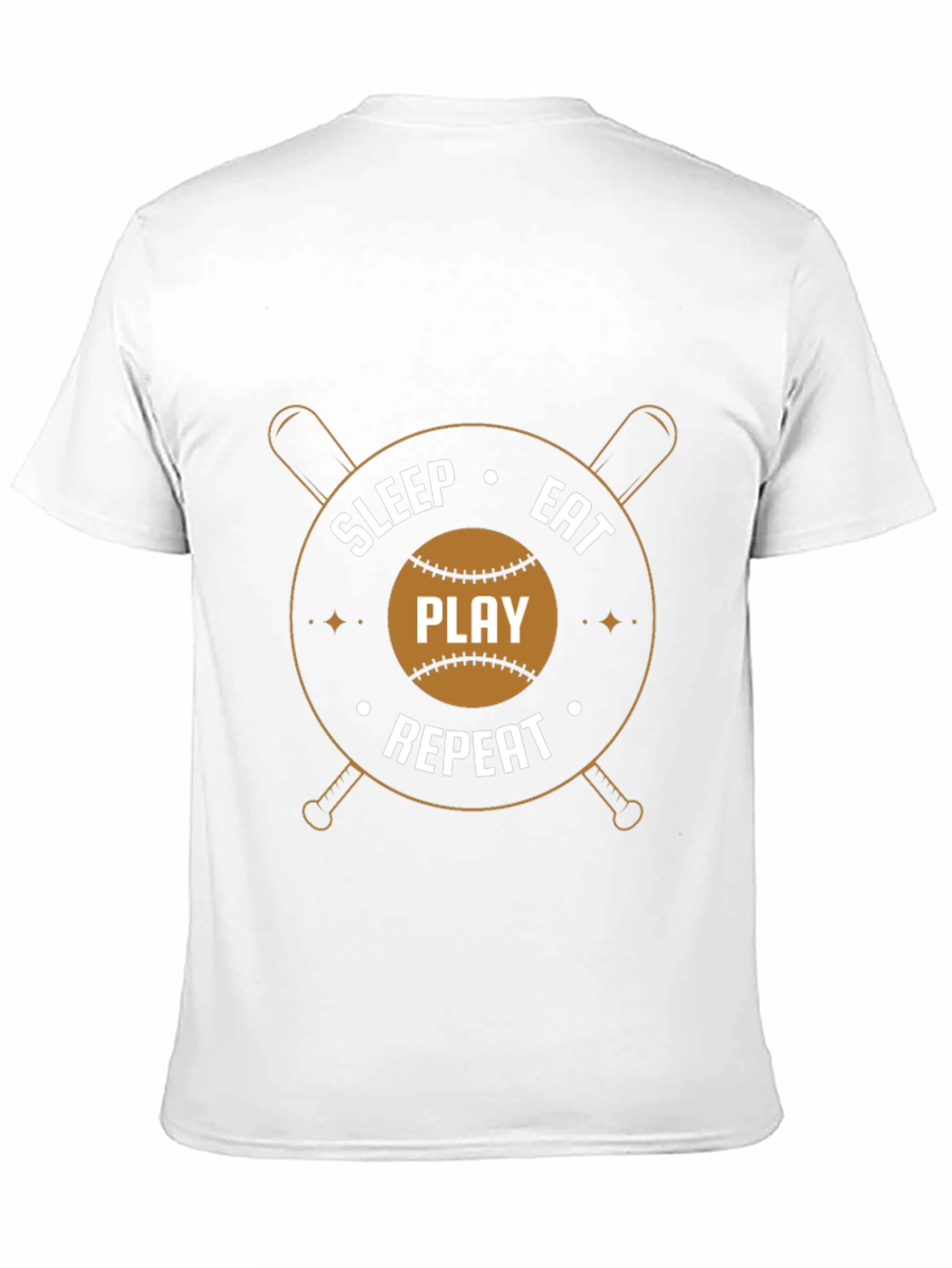 Sleep Eat Play Repeat Baseball T-Shirt