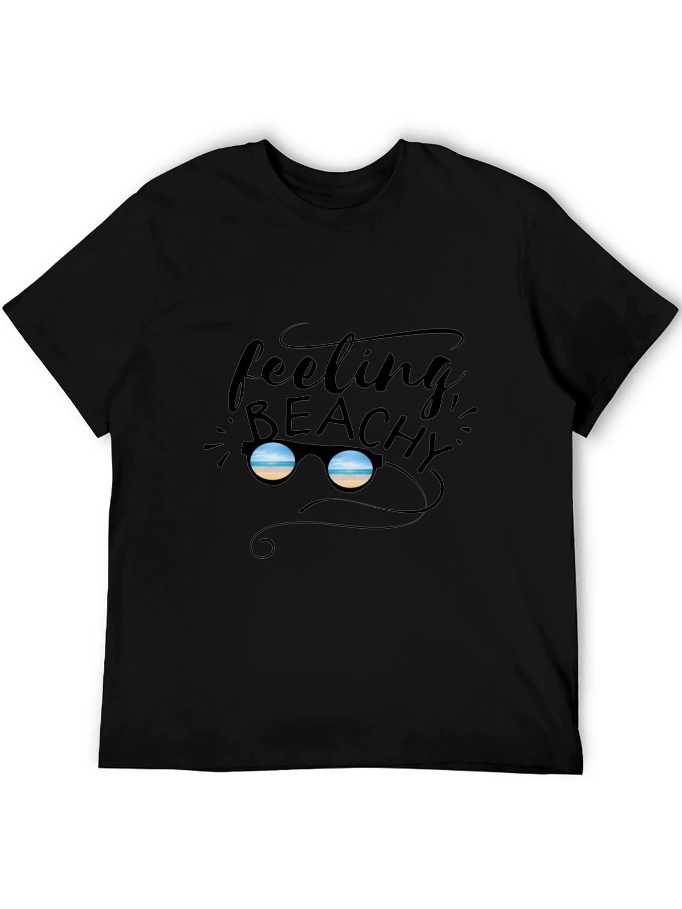 Feeling Beachy Black Graphic Tee