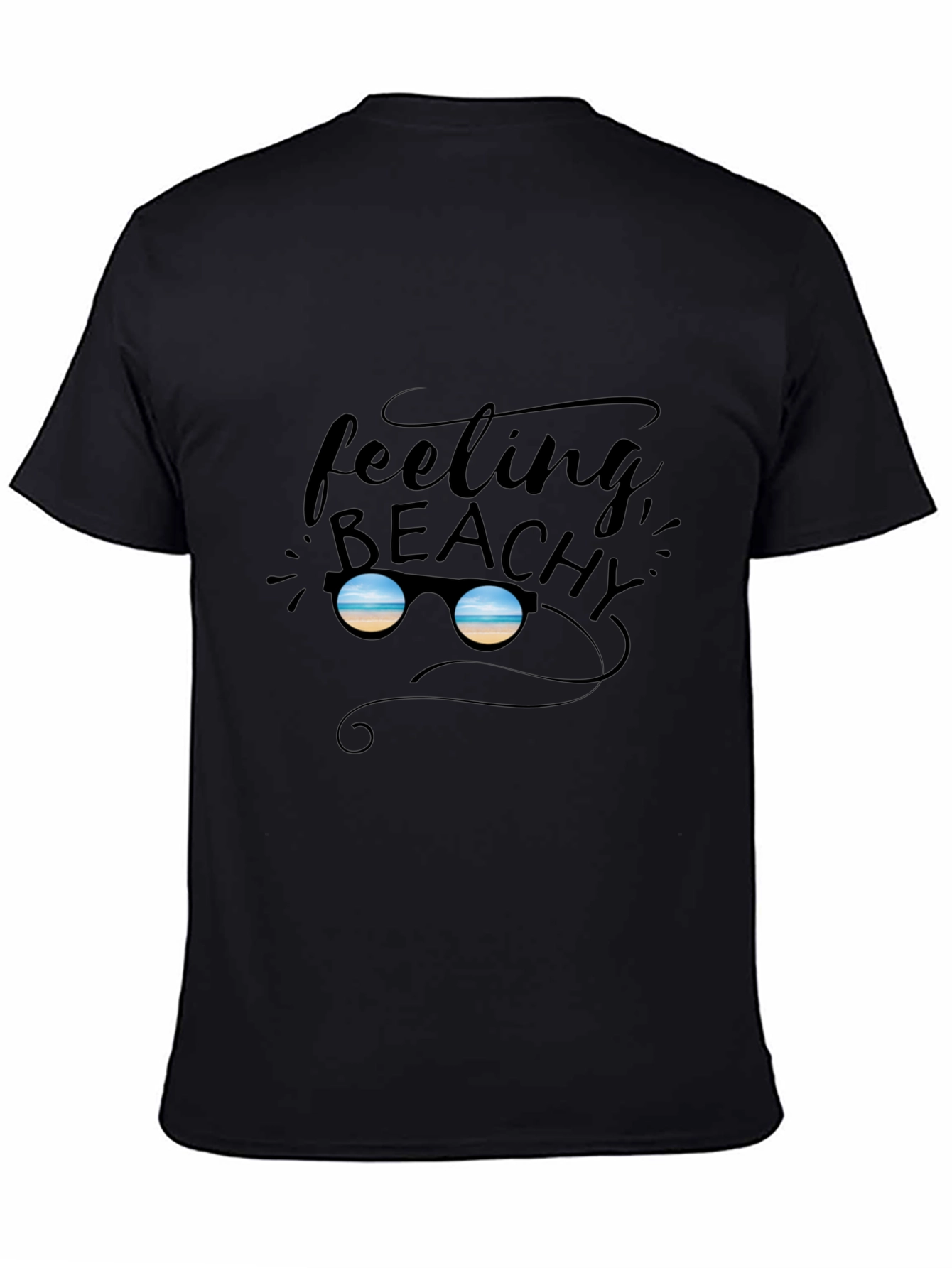 Feeling Beachy Black Graphic Tee