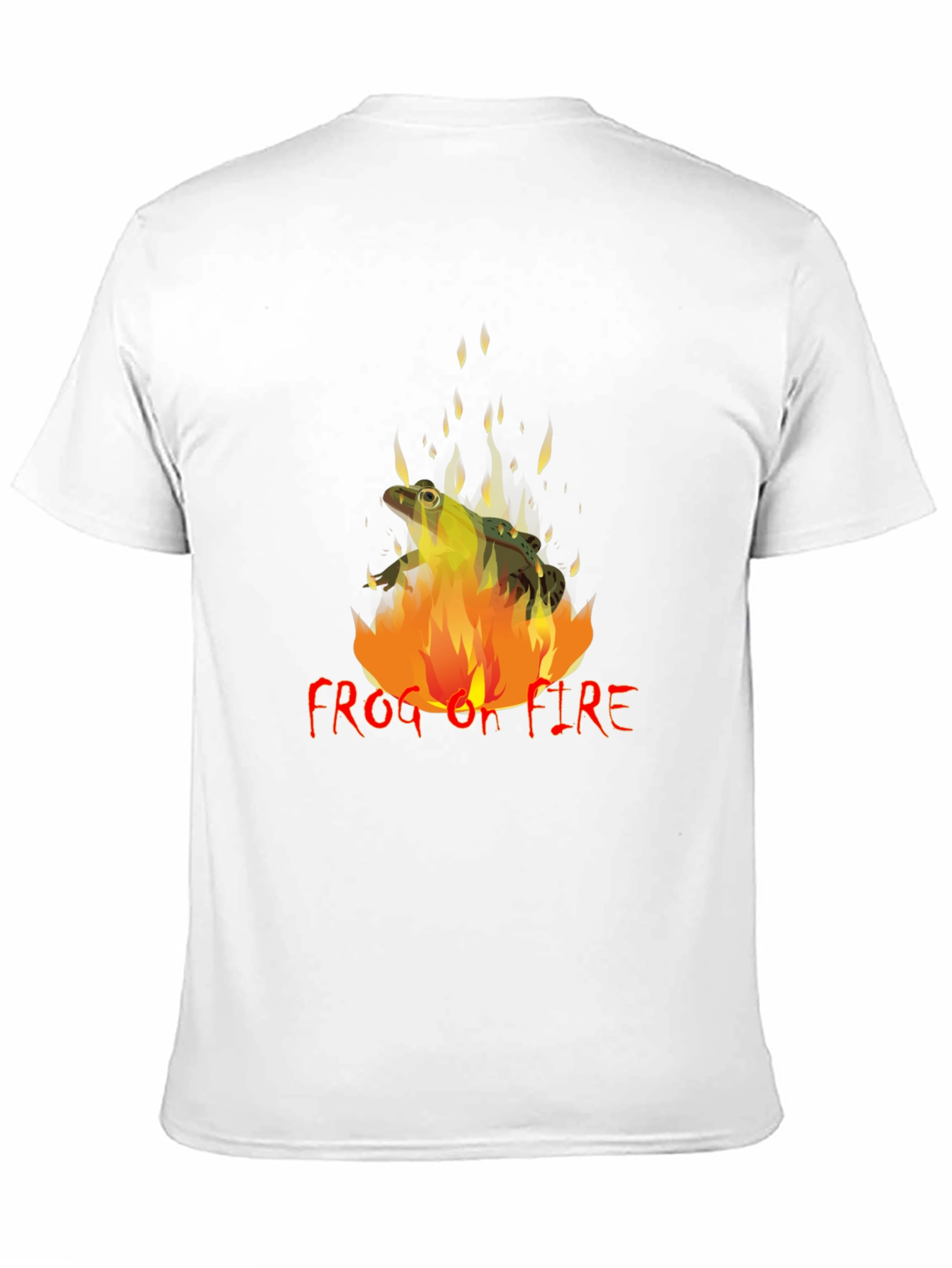 Frog on Fire Graphic Tee - Unique Design