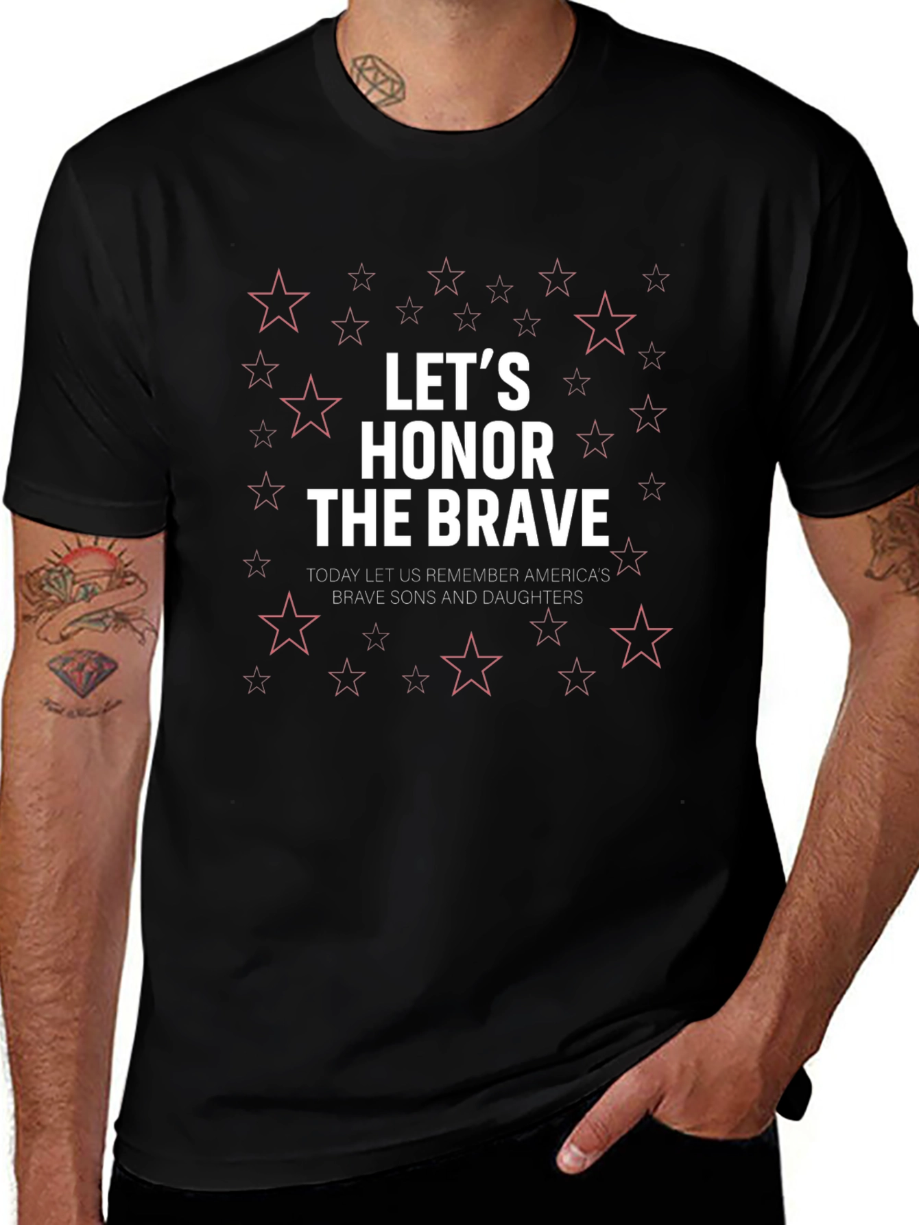 Lets Honor The Brave Graphic Tee