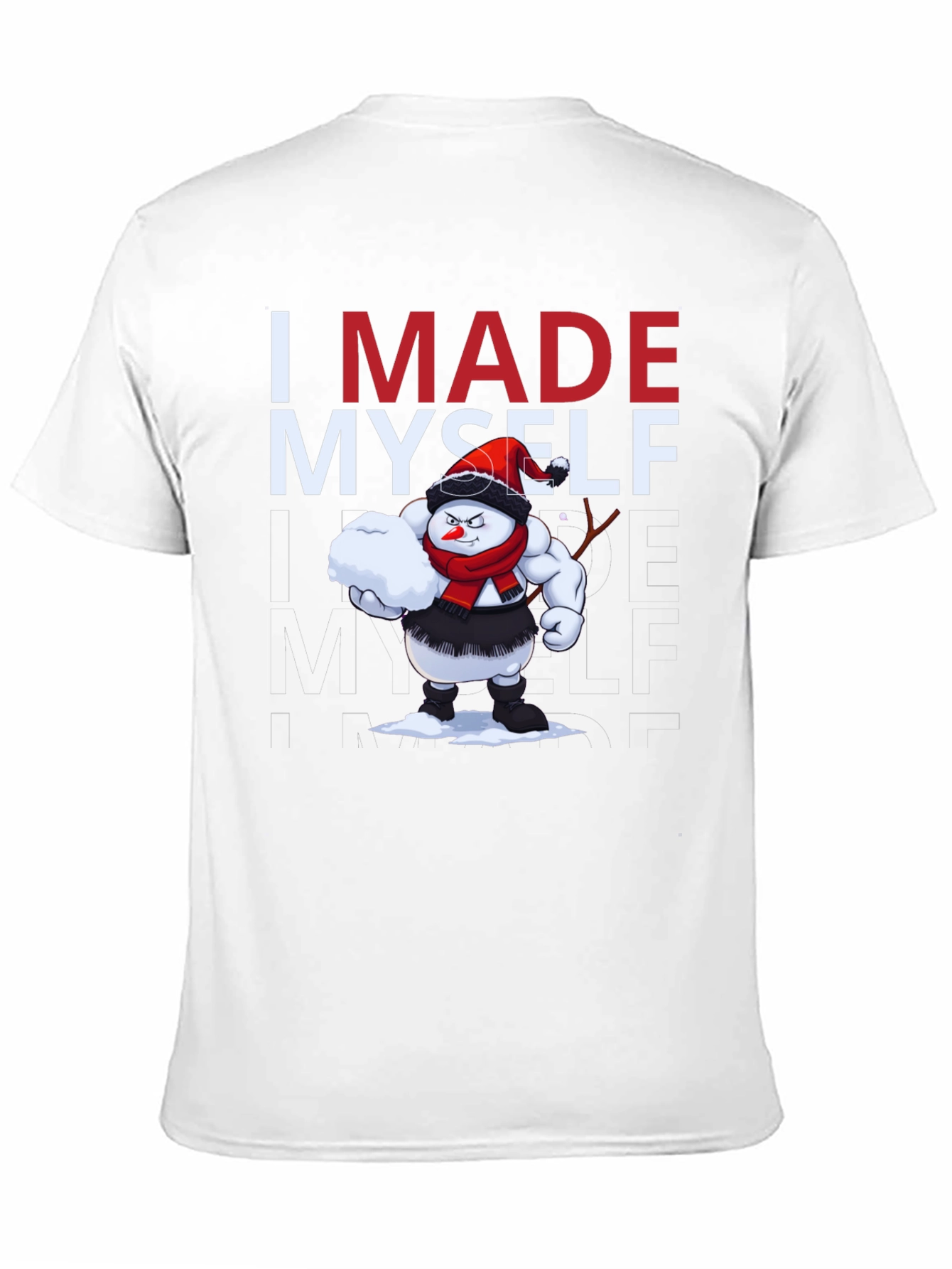 I Made Myself T-Shirt - Funny Snowman Design