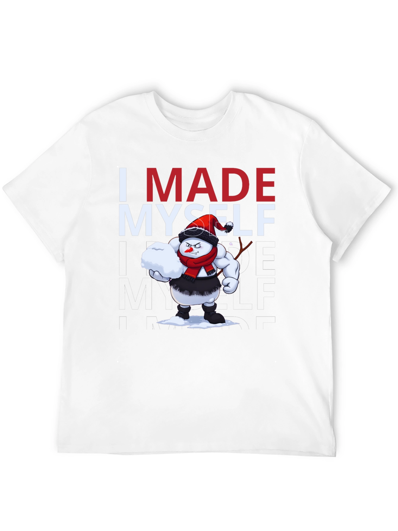 I Made Myself T-Shirt - Funny Snowman Design
