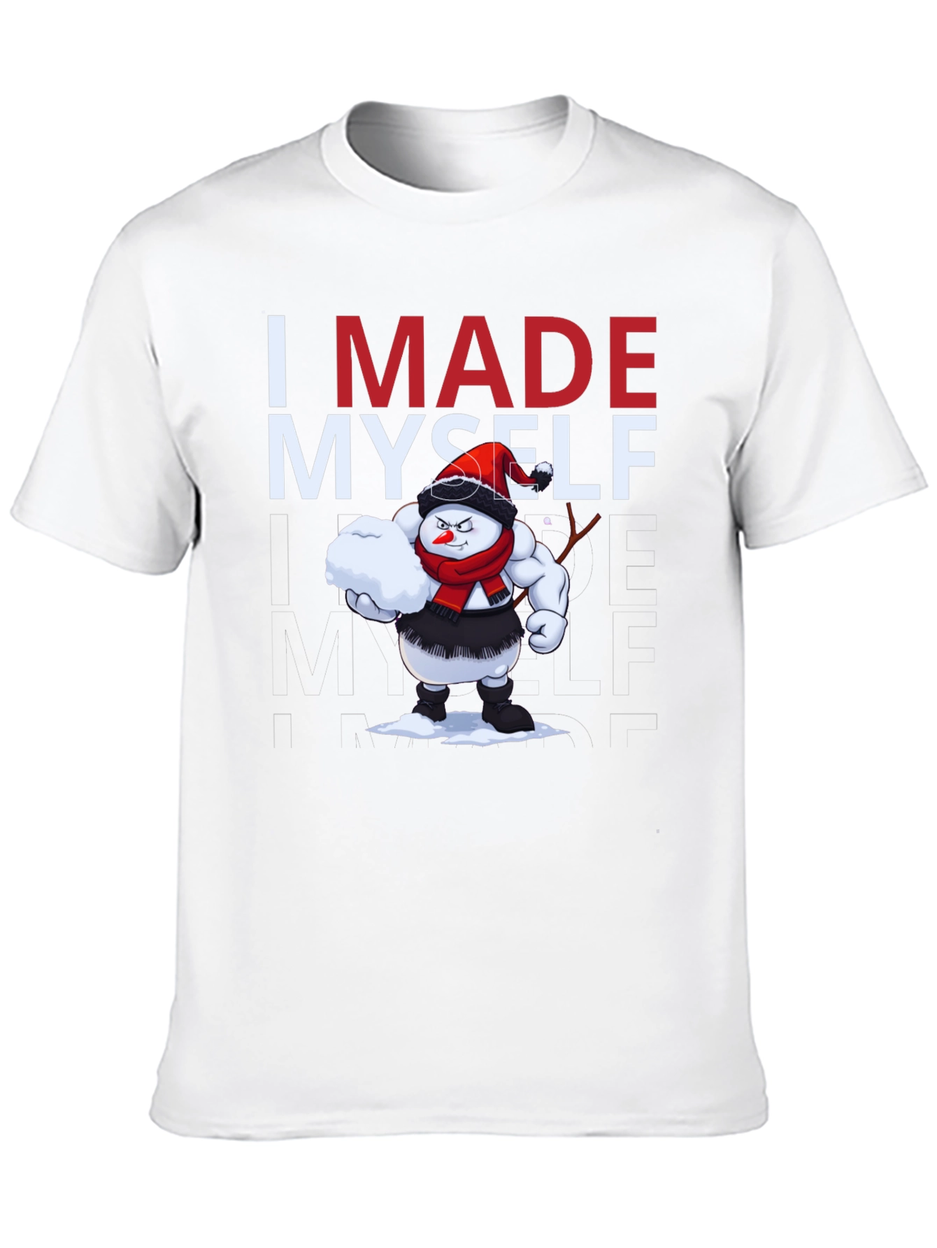 I Made Myself T-Shirt - Funny Snowman Design
