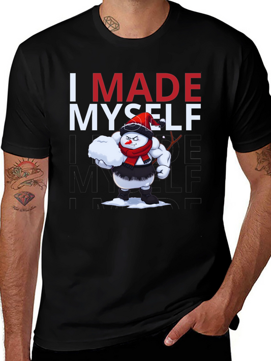 I Made Myself T-Shirt - Funny Snowman Design
