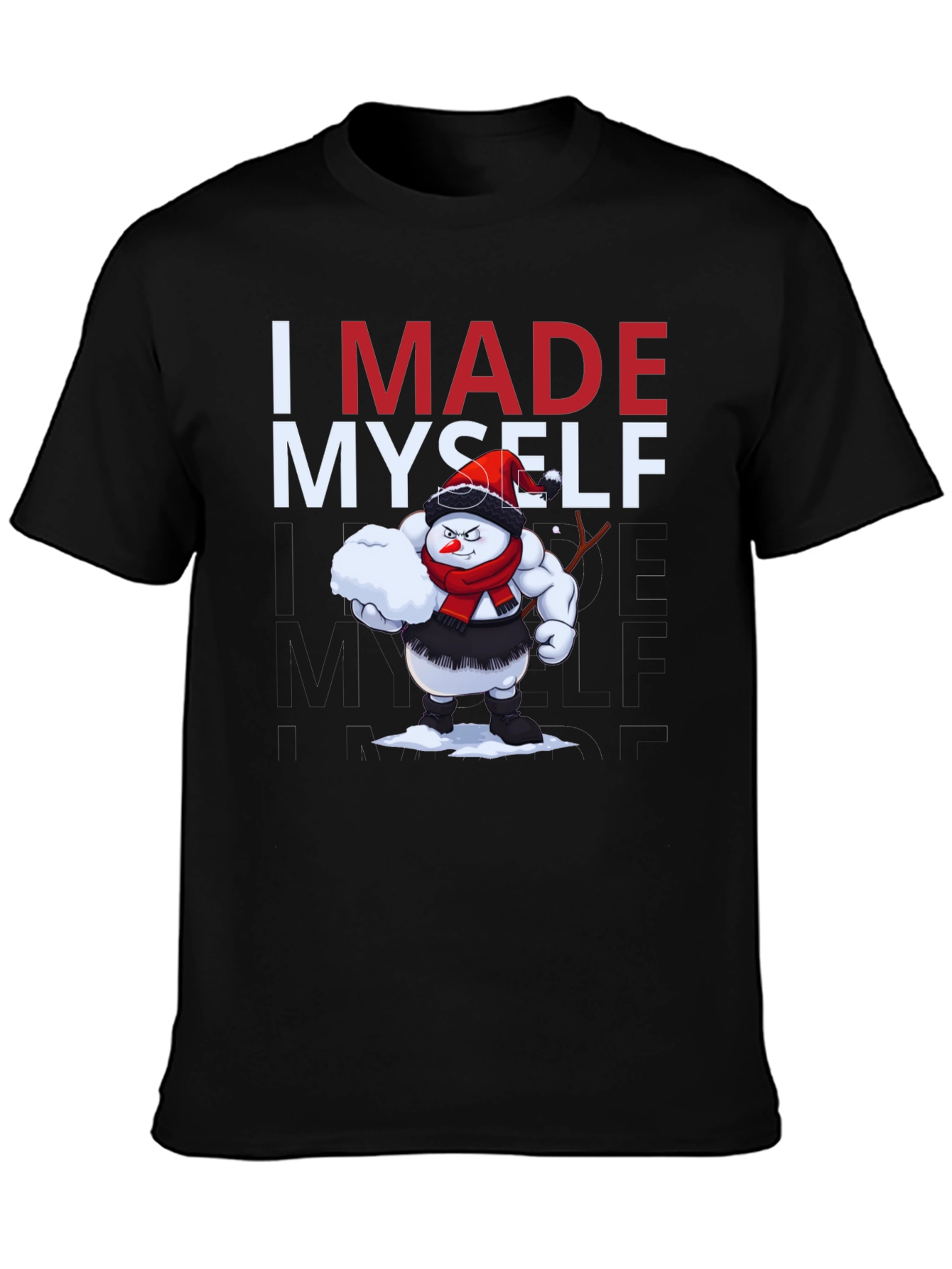 I Made Myself T-Shirt - Funny Snowman Design