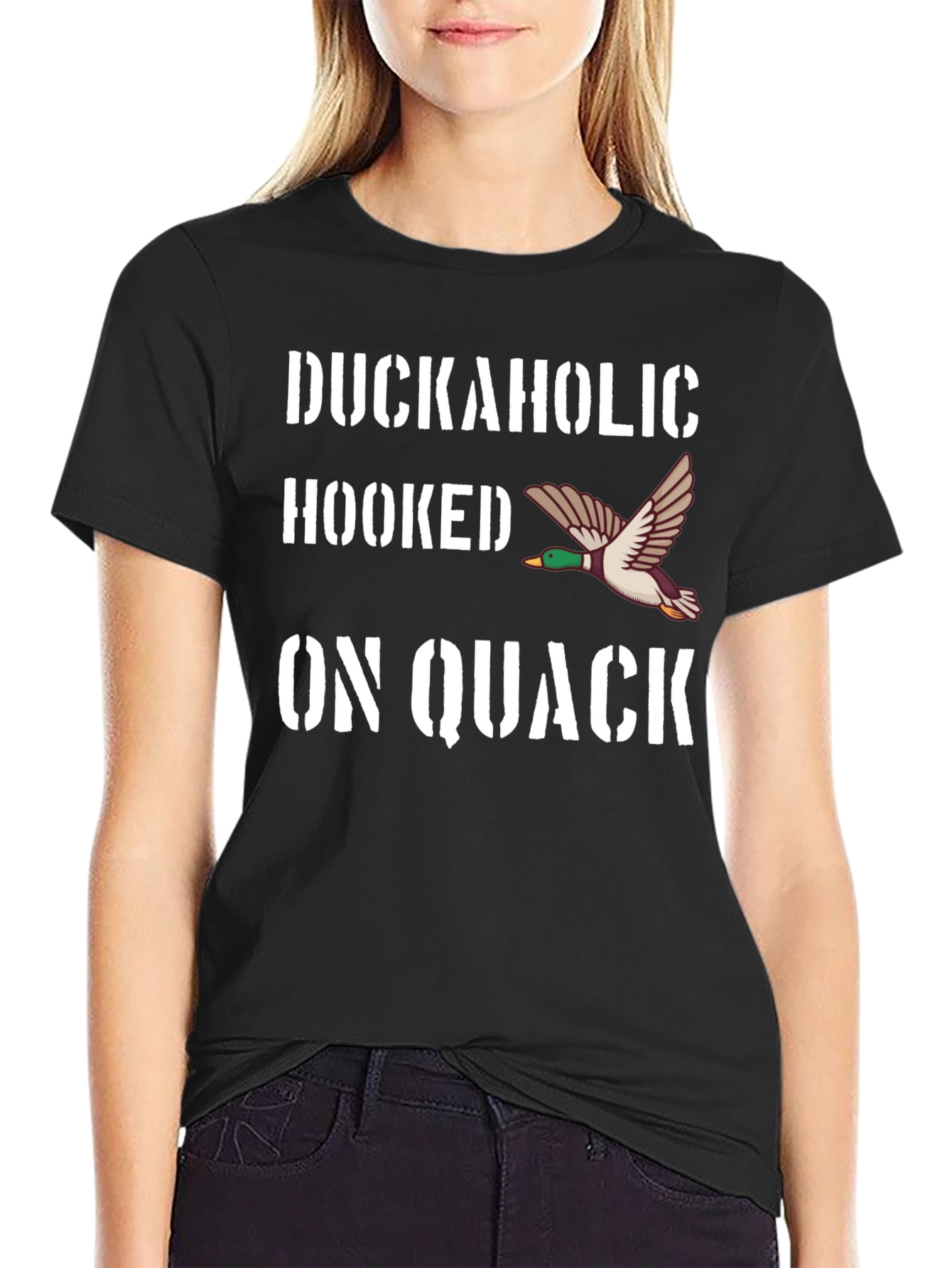 Duckaholic Hooked on Quack Graphic Tee