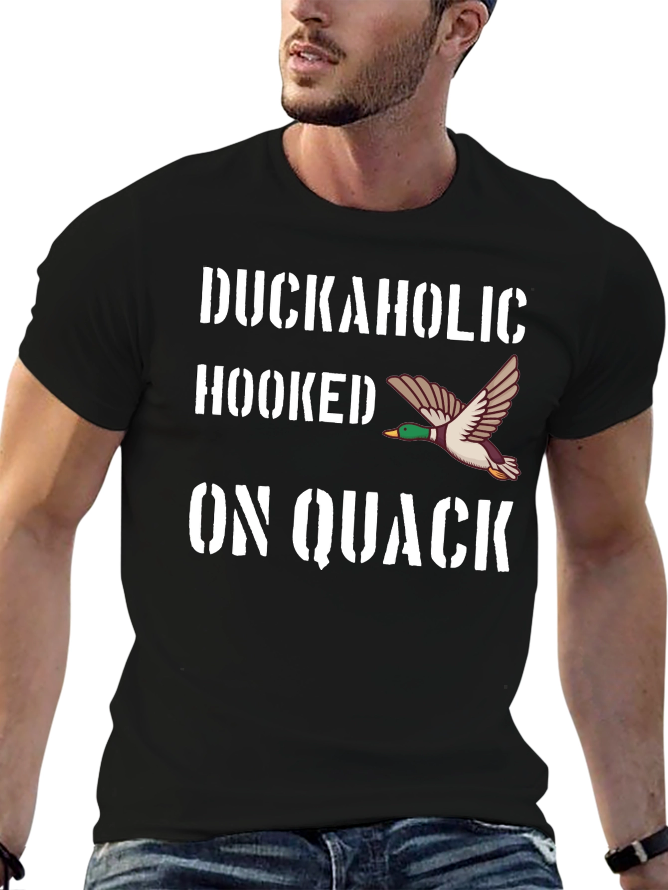 Duckaholic Hooked on Quack Graphic Tee