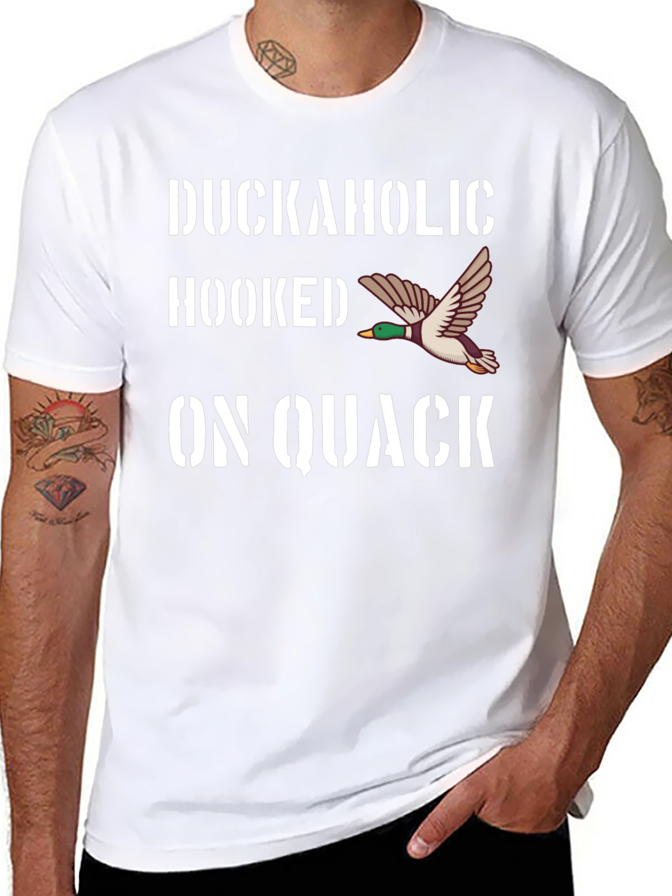 Duckaholic Hooked on Quack Graphic Tee