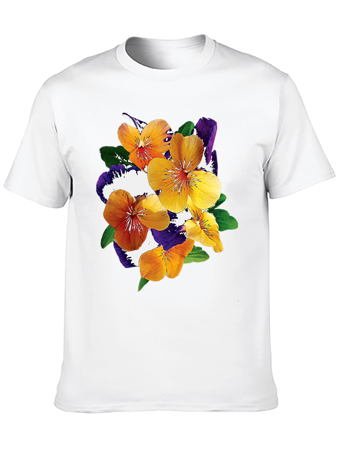 Floral Print Black T-Shirt - Stylish Casual Wear