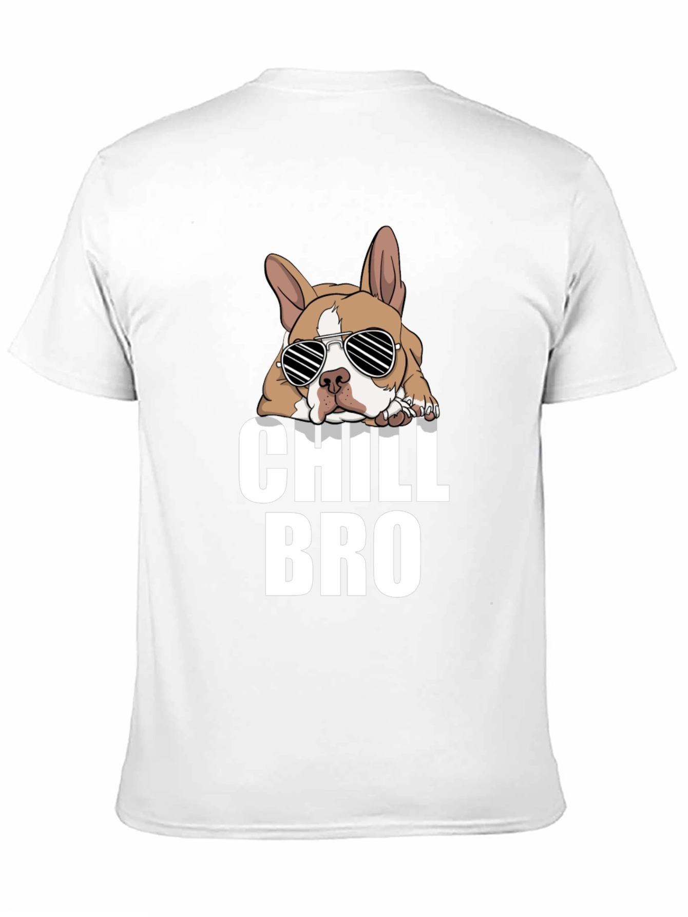 Chill Bro Dog Graphic T-Shirt - Black